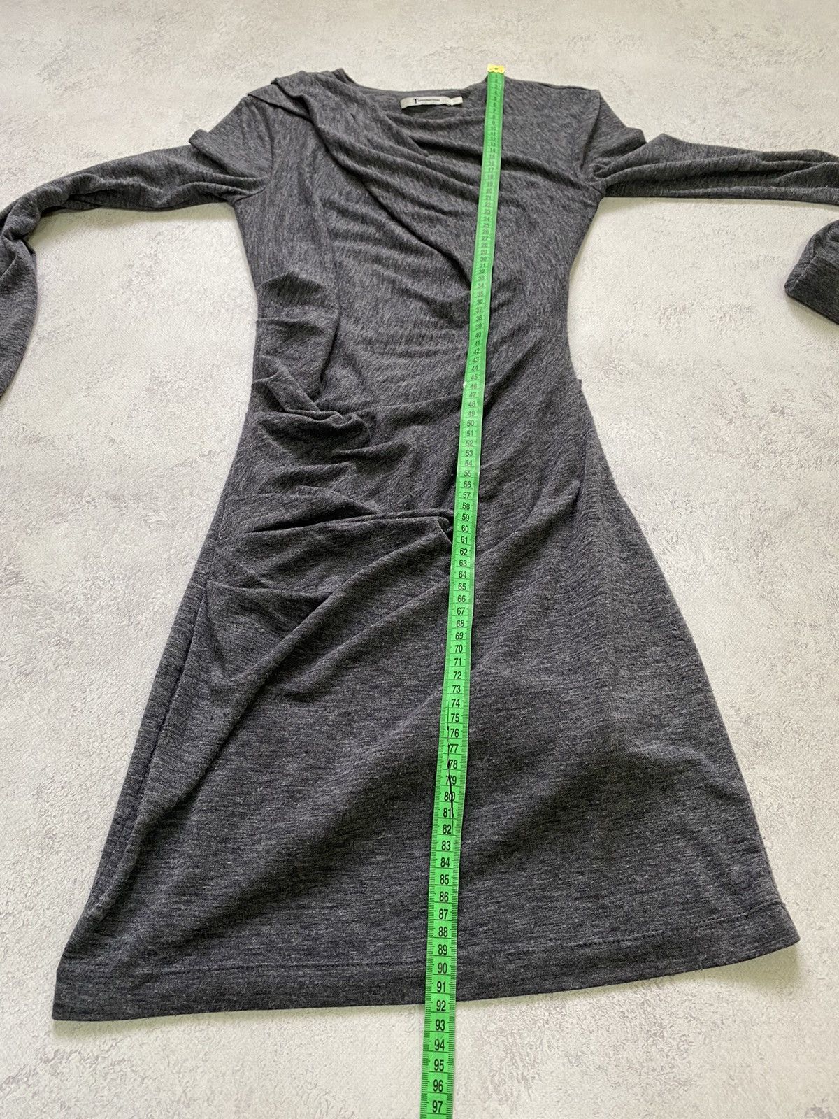 T by Alexander Wang T By Alexander Wang Womens Grey Designer Mini Dress Size S Size S / US 4 / IT 40 - 12 Thumbnail