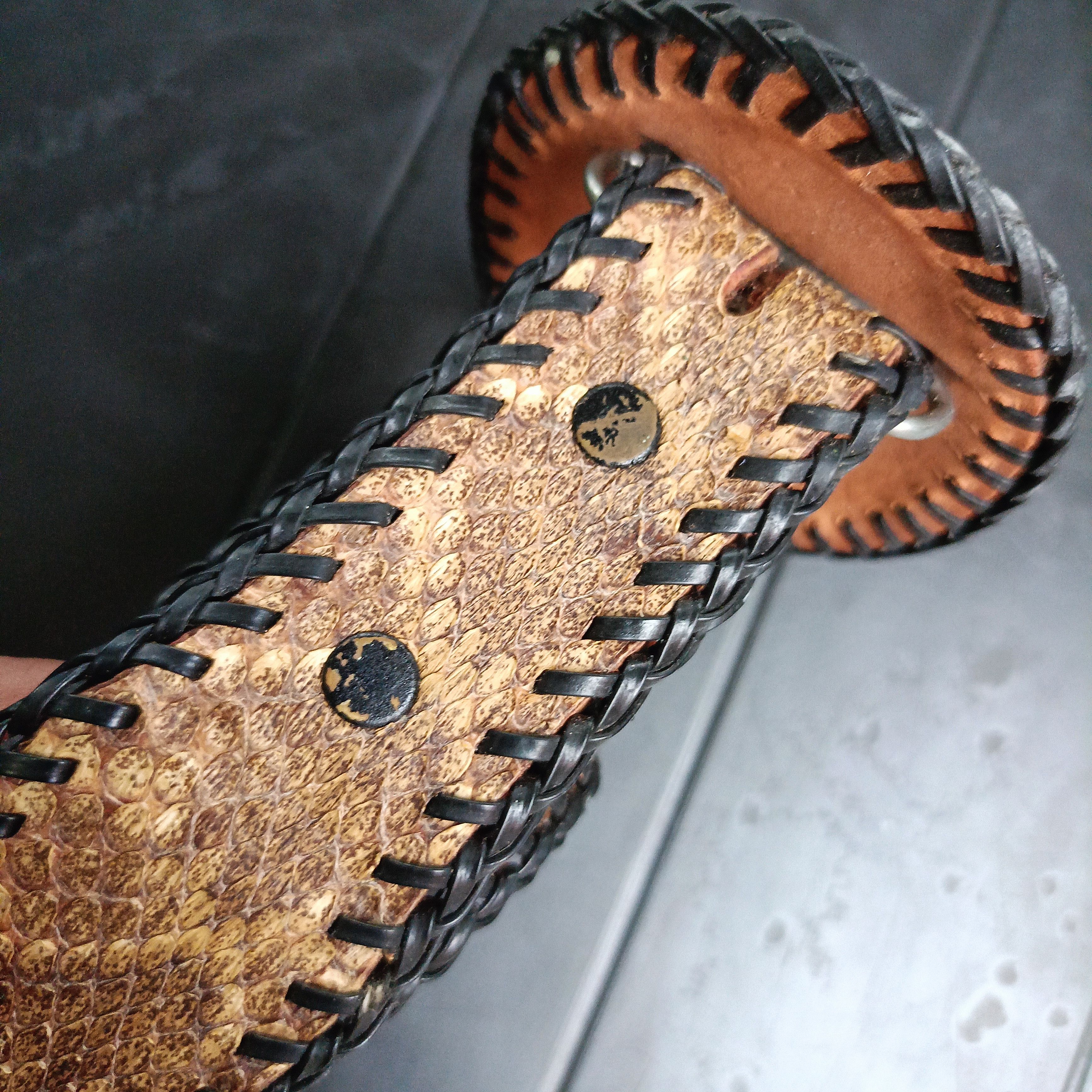 Japanese Brand × Leather Snake Leather Belts Size 34 - 2 Thumbnail