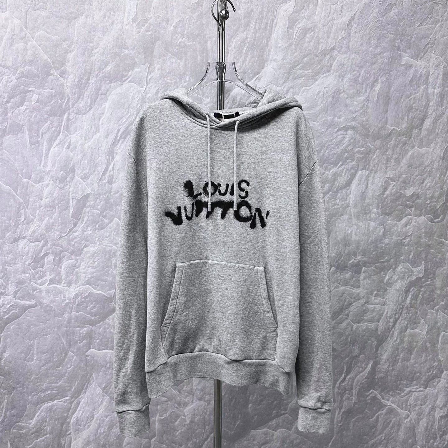 Louis Vuitton gray neon hoodie with Louis Vuitton logo Size US L / EU 52-54 / 3 - 1 Thumbnail