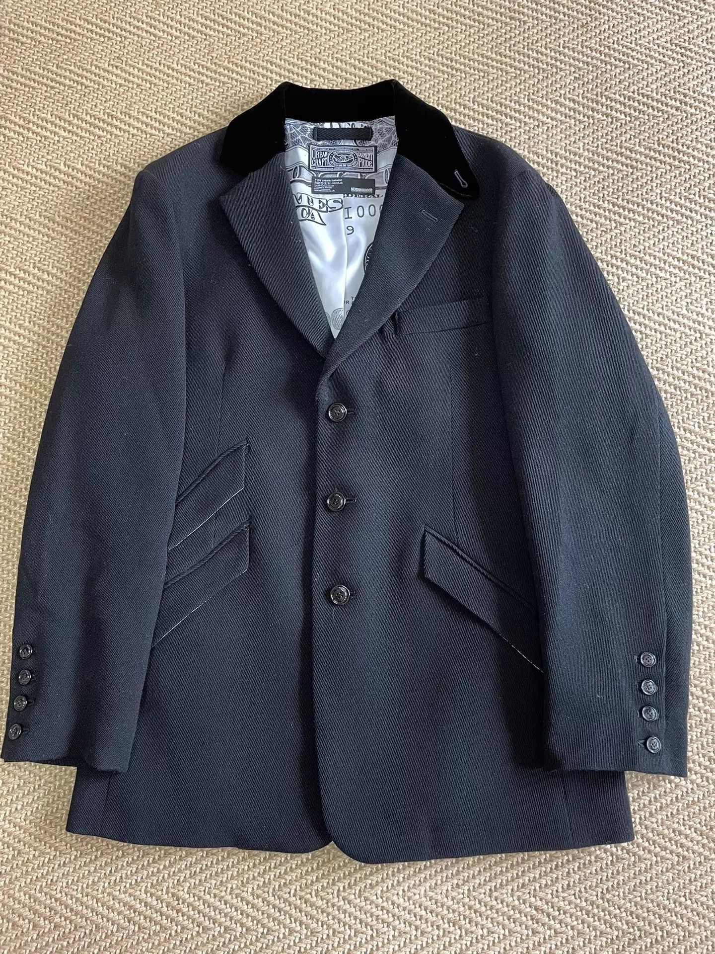Neighborhood NEIGHBORHOOD Early Paneled Wool Blazer M Near Mint Size US M / EU 48-50 / 2 - 1 Thumbnail