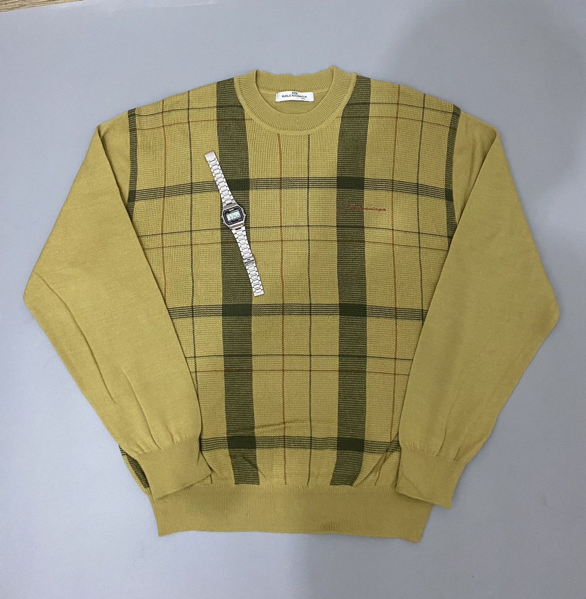 Balenciaga 💥Nova Check💥Balenciaga Sweatshirt Size US L / EU 52-54 / 3 - 3 Thumbnail