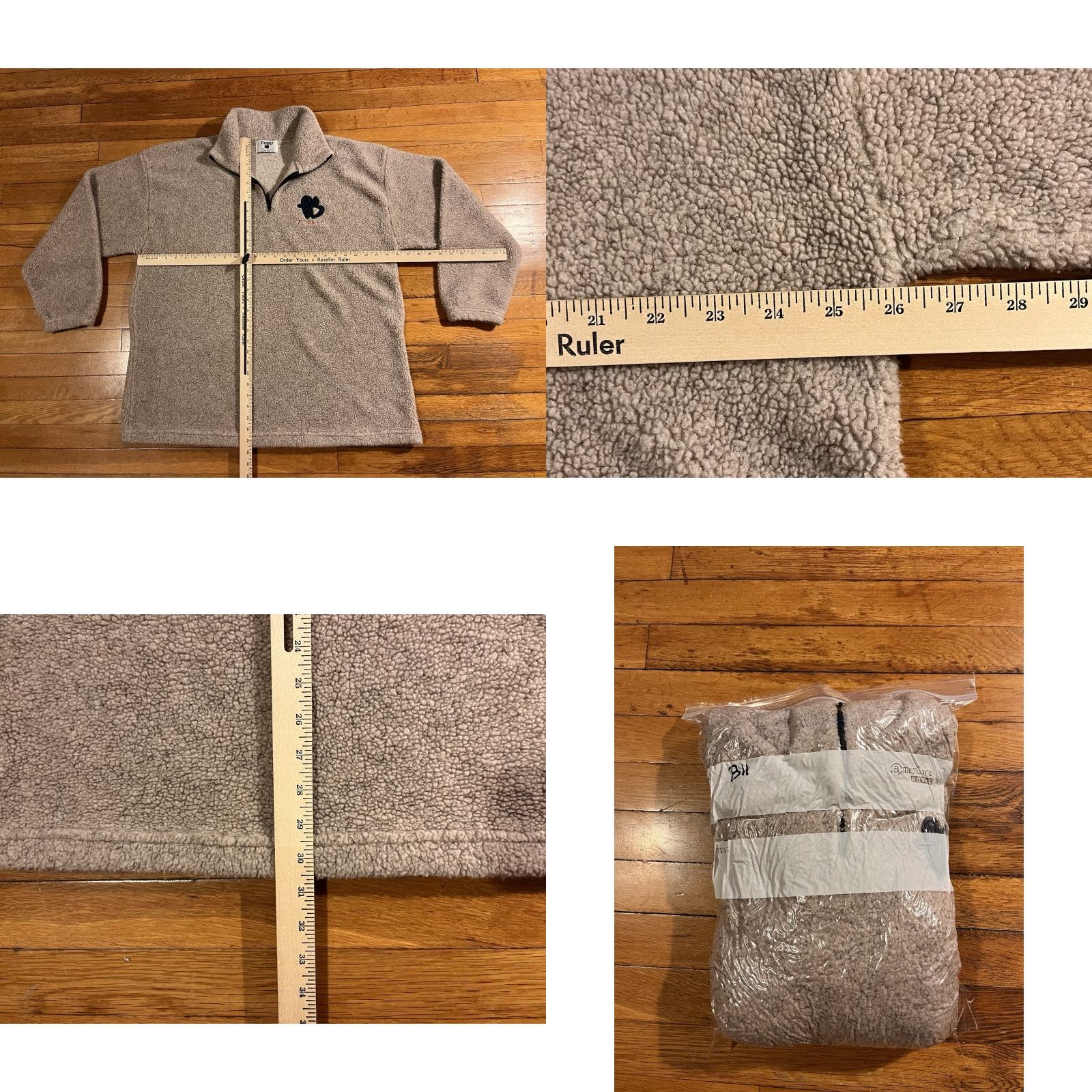 Fubu VINTAGE FUBU Sweatshirt 1/4 Zip Crew Neck Long Sleeve XL Beige Men’s Regular US Made 90s Style Logo Pullover Size US XL / EU 56 / 4 - 8 Thumbnail