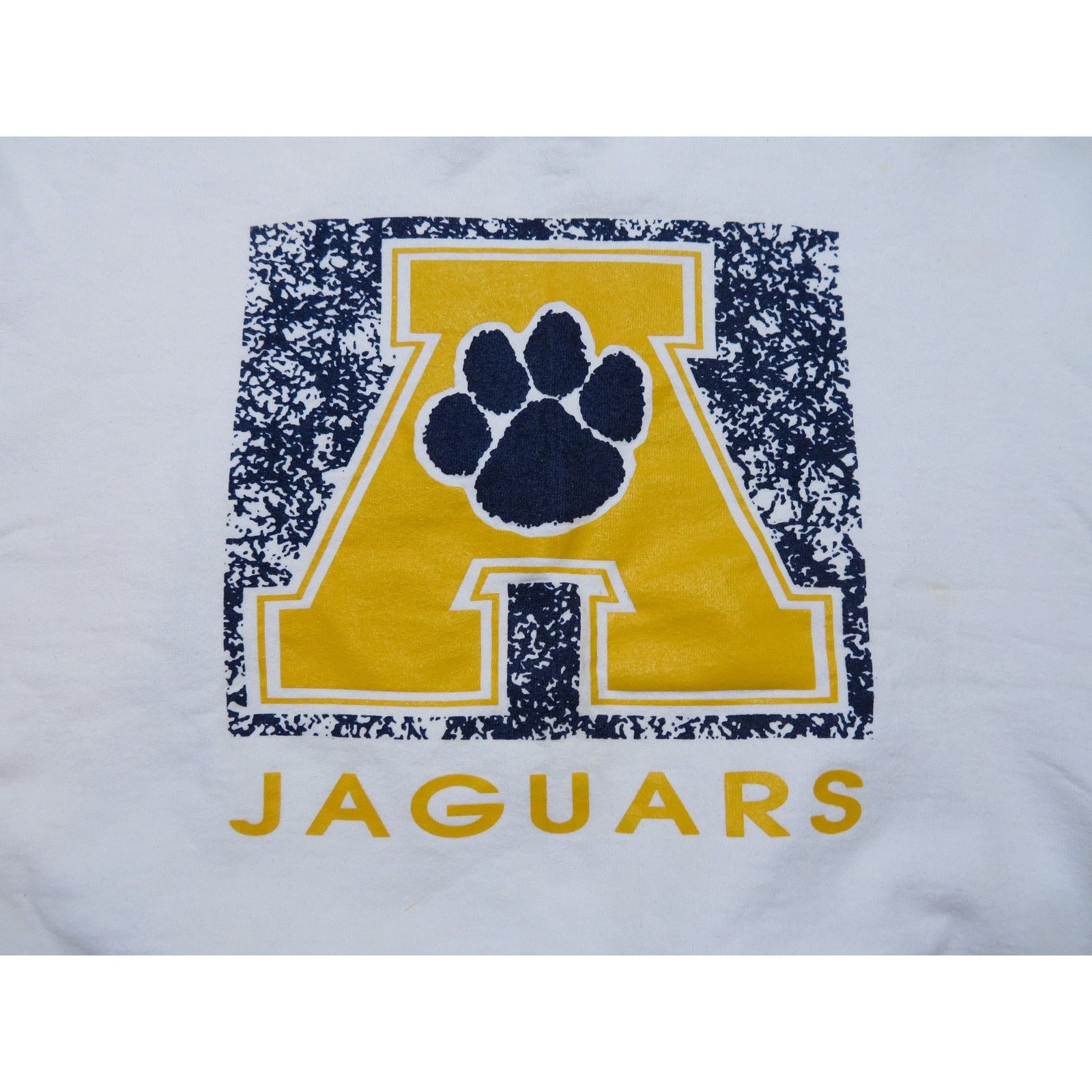 Fruit Of The Loom Jaguars Sweatshirt White Blue Gold Sz L 1990s Size US L / EU 52-54 / 3 - 3 Thumbnail