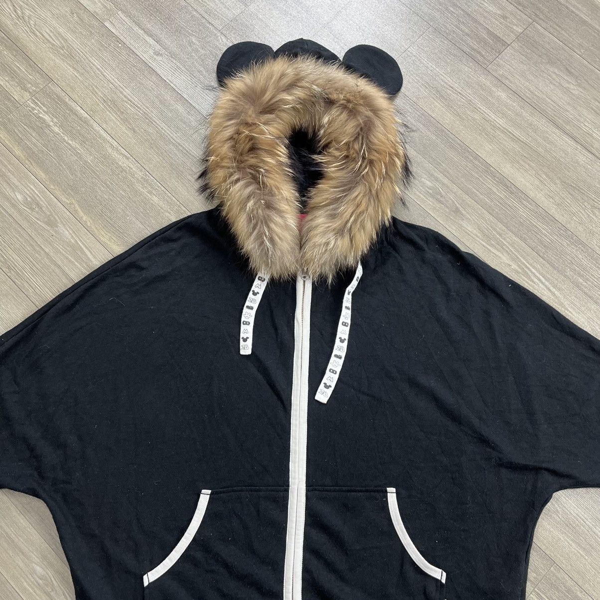 If Six Was Nine 2000s Mickey Mouse Ear Boxy Fur Hoodie Kmrii Lgb Style Y2K Size US M / EU 48-50 / 2 - 2 Thumbnail