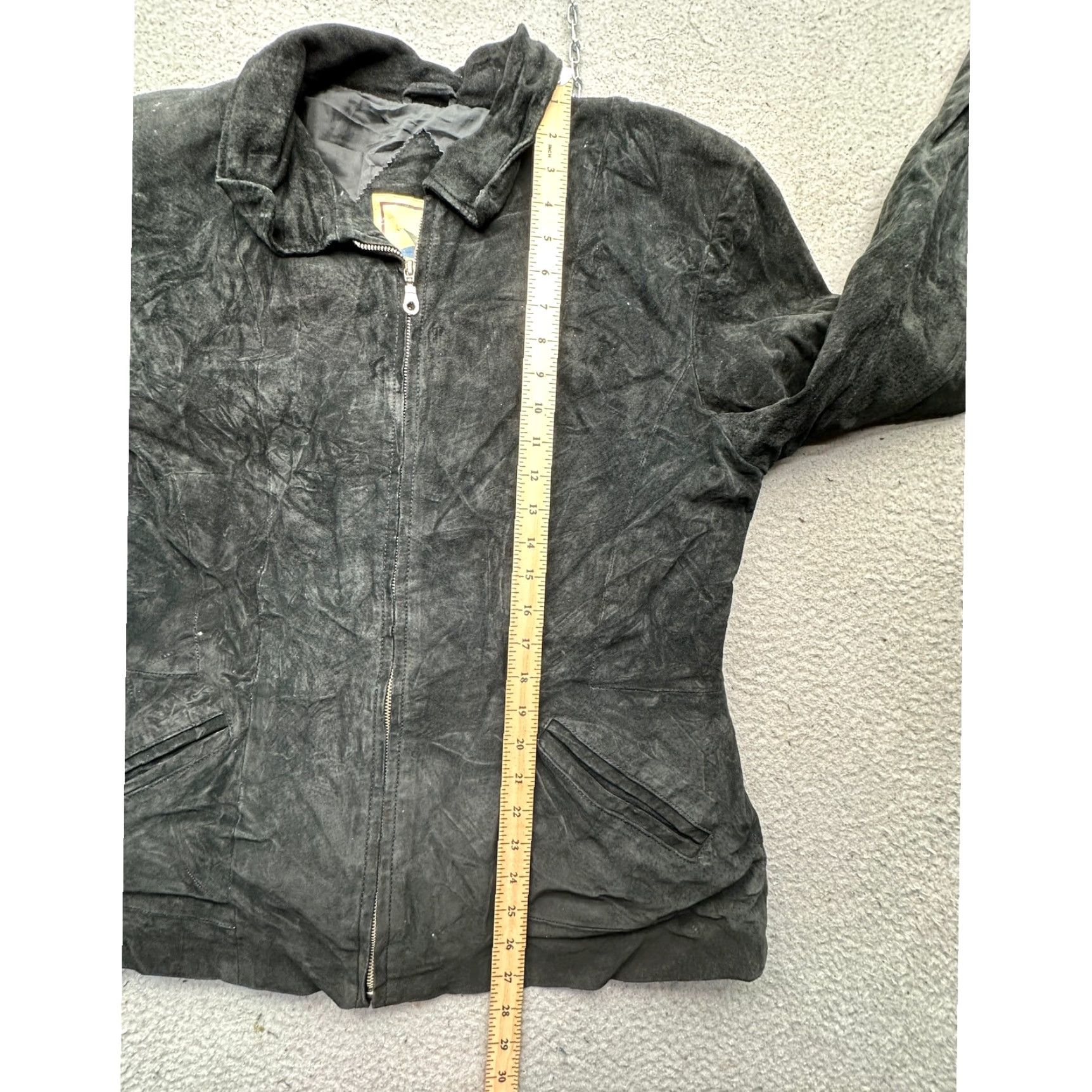 Vintage VINTAGE Middlebrook Park Suede Leather Jacket Mens Large Lined Black Bomber Full Zip Jacket Mens L Size US L / EU 52-54 / 3 - 4 Thumbnail