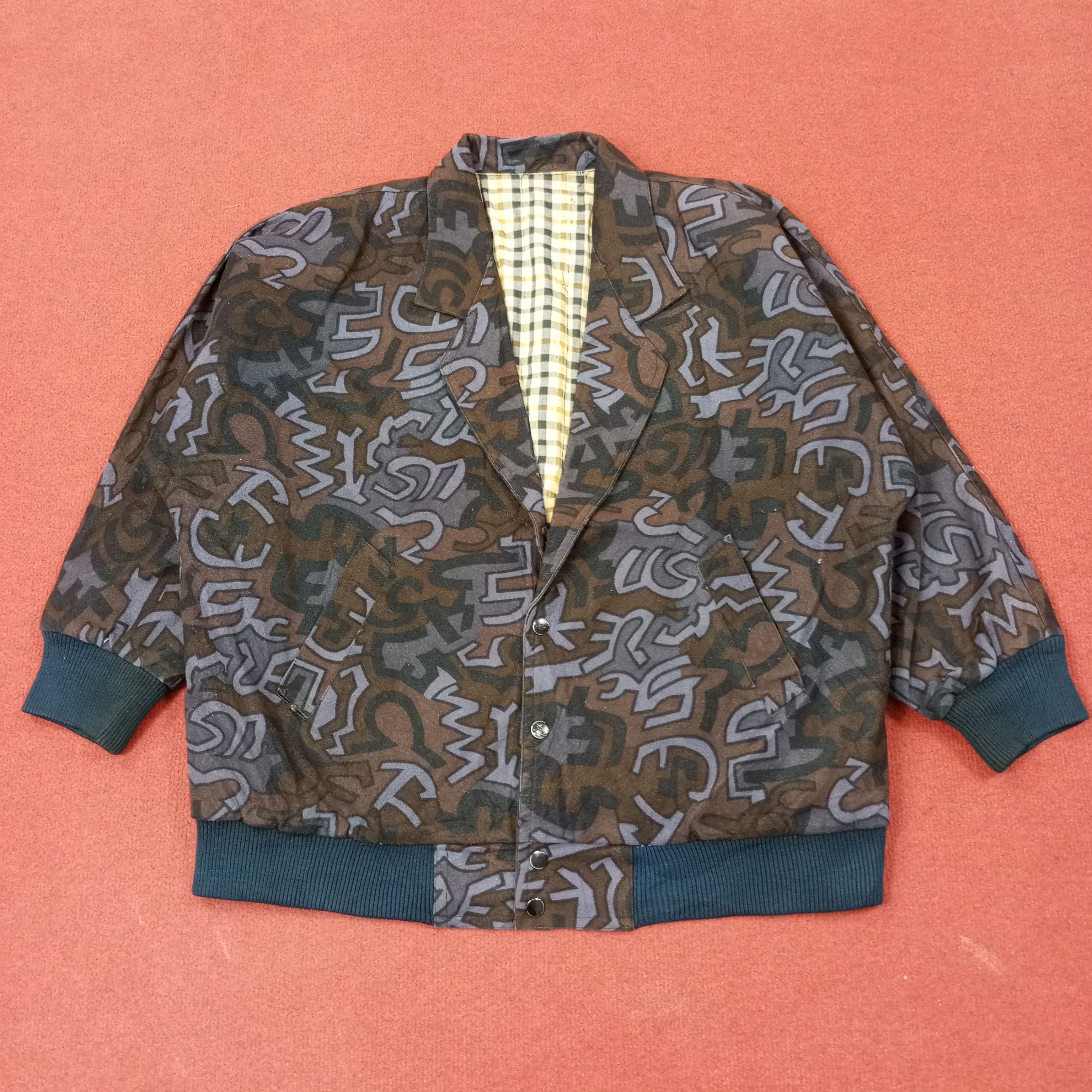 Vintage Nice Design Jacket c243n7 Size US XXL / EU 58 / 5 - 1 Thumbnail