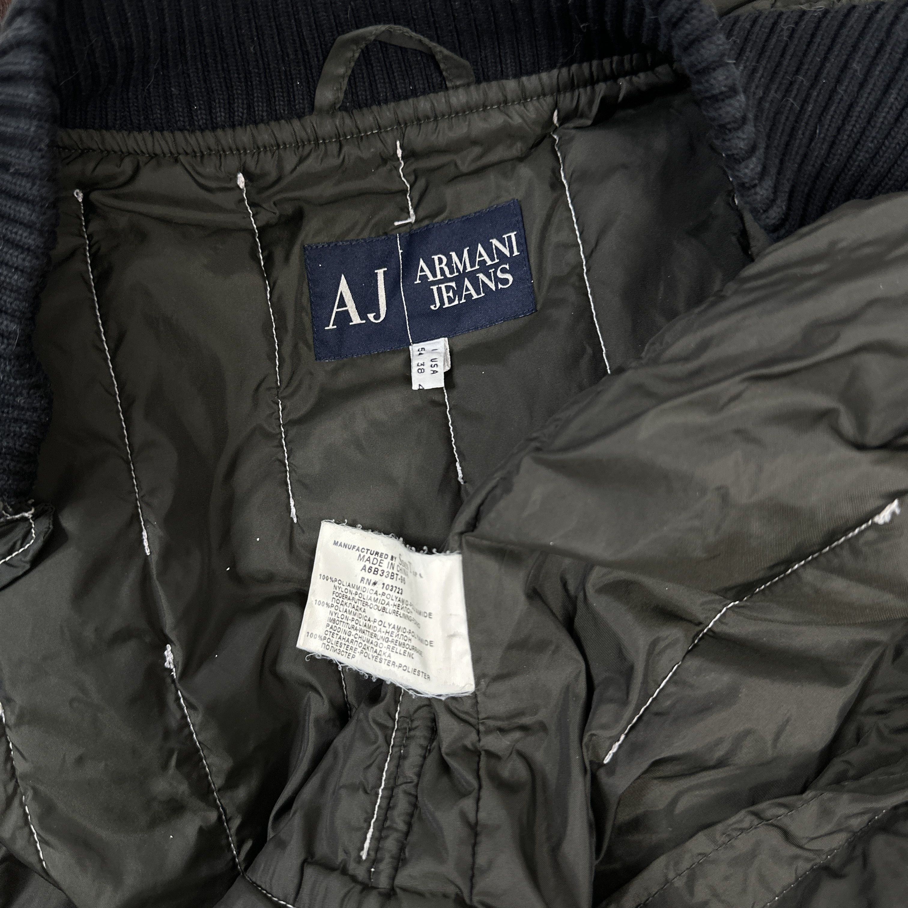 Armani × Vintage Vintage Casual Streetwear Armani Double Zip Jacket 00s Size US M / EU 48-50 / 2 - 7 Thumbnail