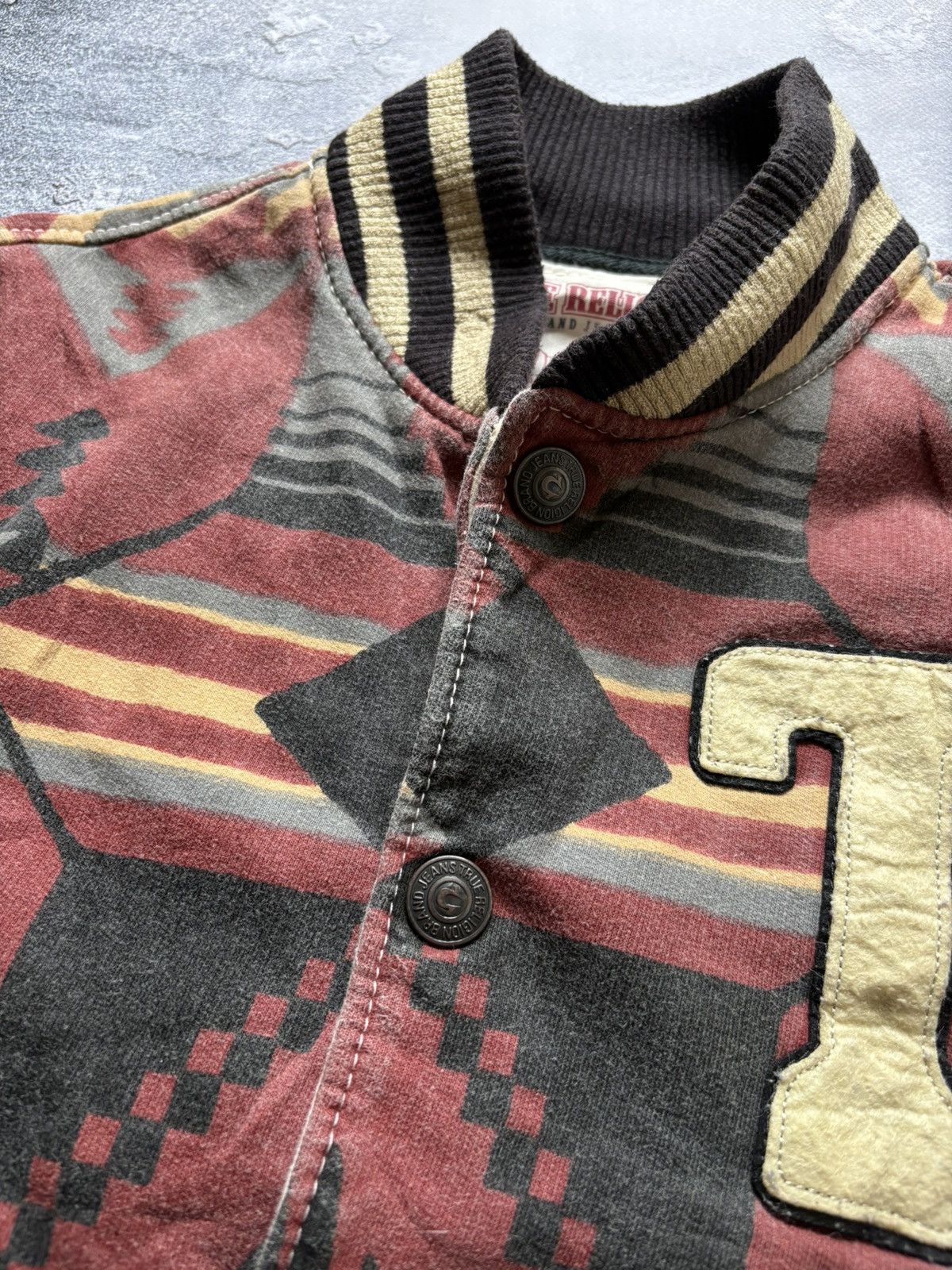 True Religion Vintage True Religion Y2K Aztec Pattern Navajo Jacket Rare Size US M / EU 48-50 / 2 - 6 Thumbnail
