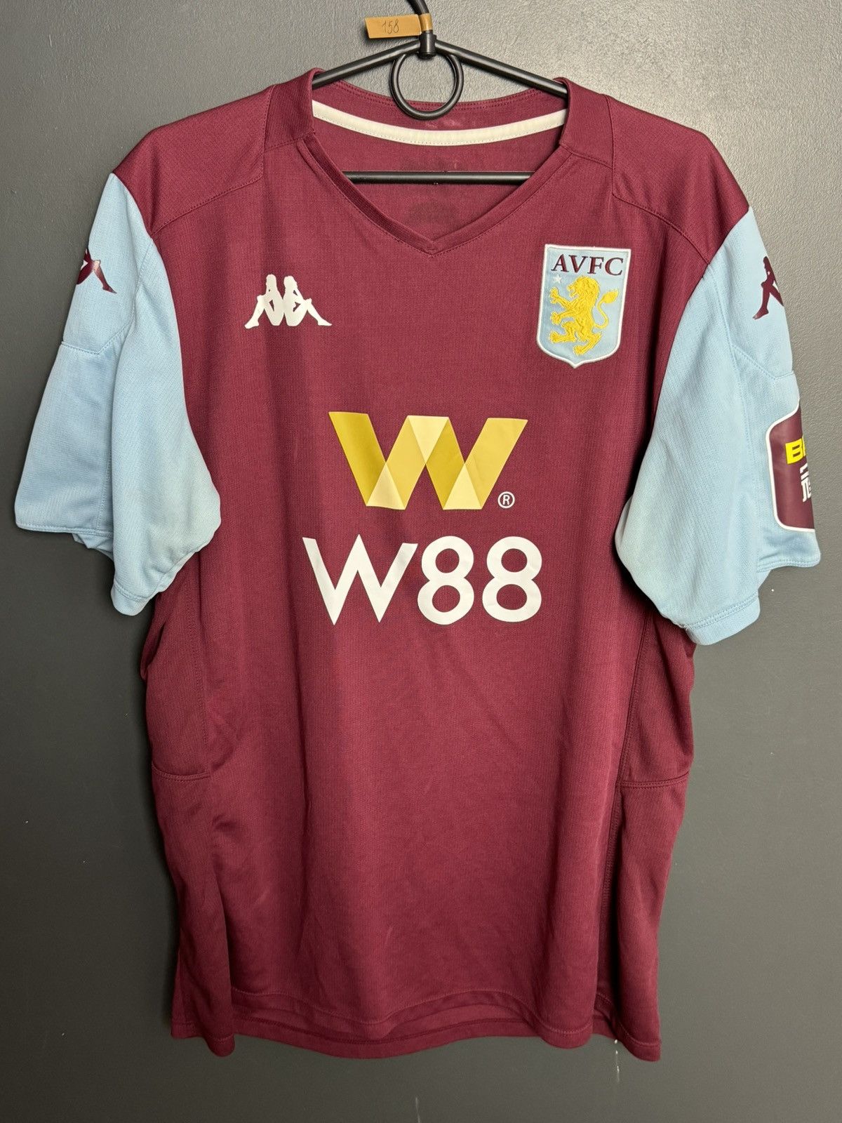 Kappa Aston Villa 19/20 Home Football Jersey Size US XL / EU 56 / 4 - 1 Thumbnail