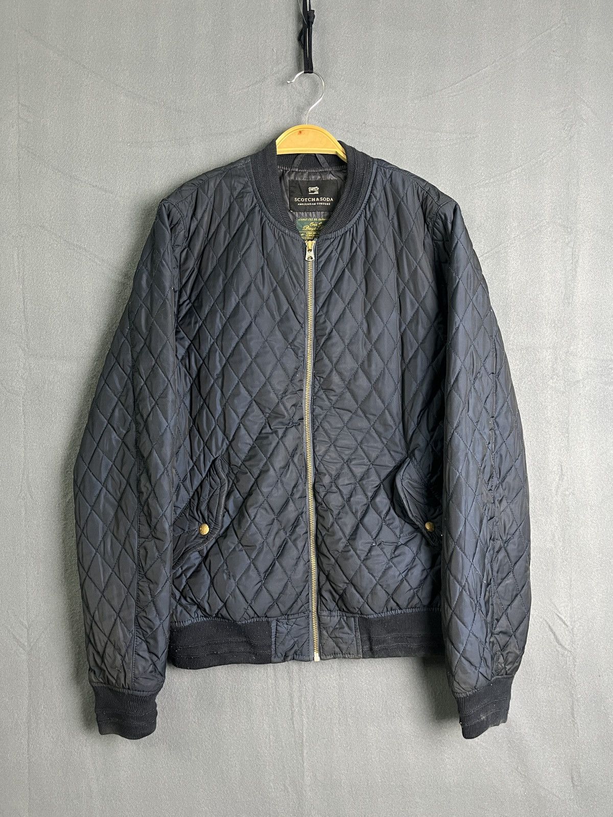 Scotch & Soda × Vintage Quilted Bomber Jacket Scotch & Soda VTG Rare Size US M / EU 48-50 / 2 - 1 Thumbnail
