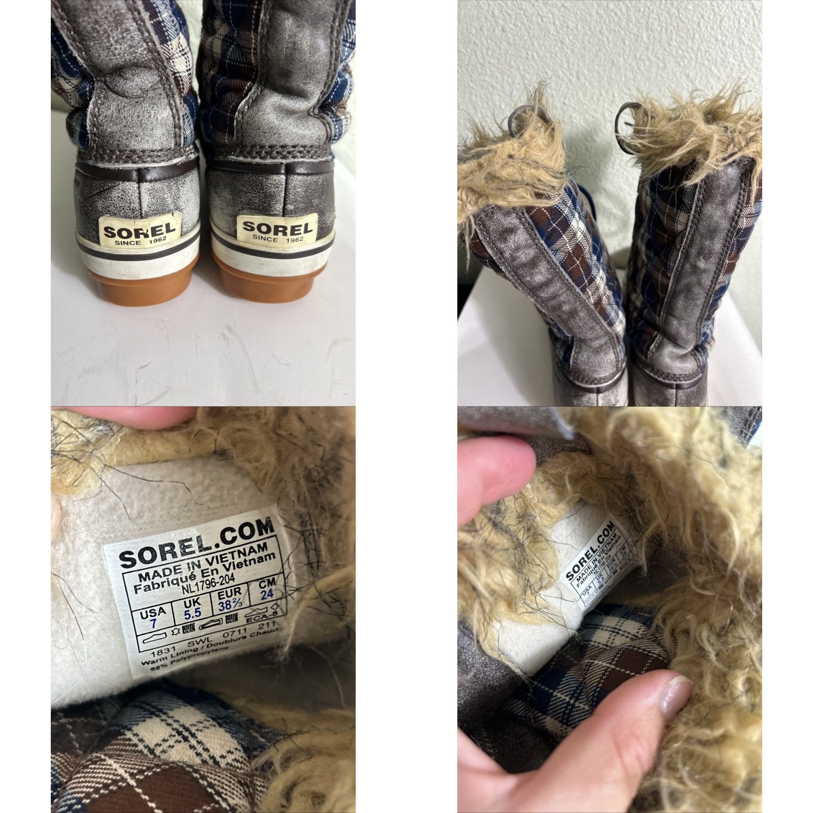 SOREL Sorel Tofino Boot Women Brown Gray Blue Waterproof Insulated Winter Sz 7 Size US 7 / IT 37 - 10 Thumbnail