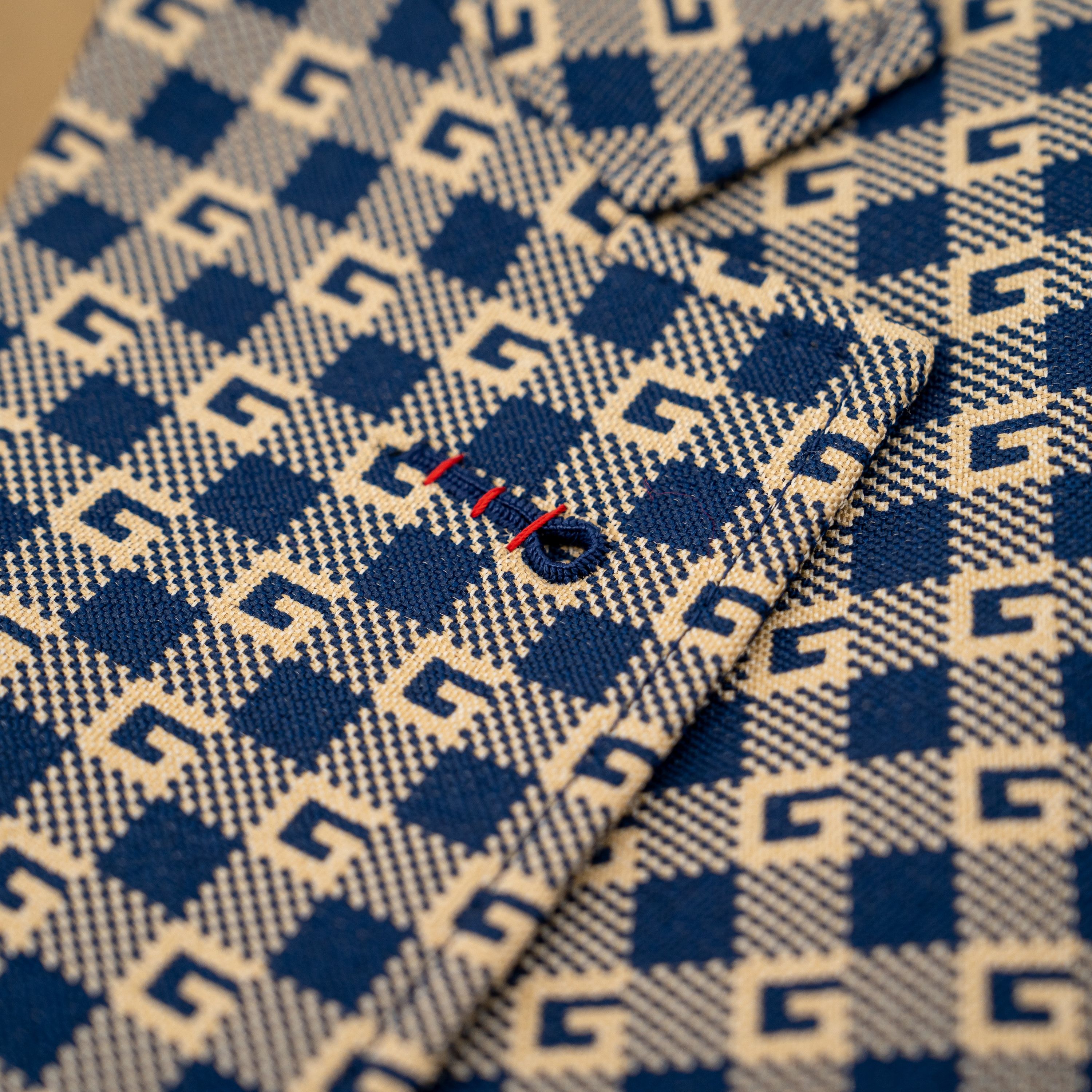 Gucci 50 L Gucci Square G Check Formal Jacket Short Sleeve Size 50L - 9 Thumbnail