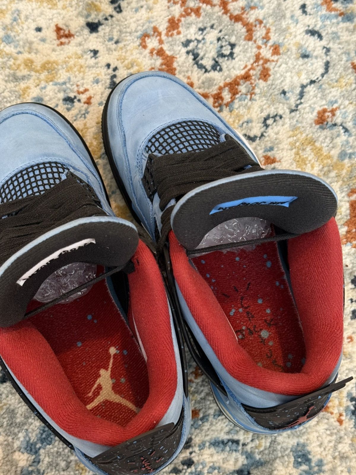 Jordan Brand × Travis Scott Travis Scott x Air Jordan 4 Blue Trainers HiTop high shoes Size US 8 / EU 41 - 10 Thumbnail