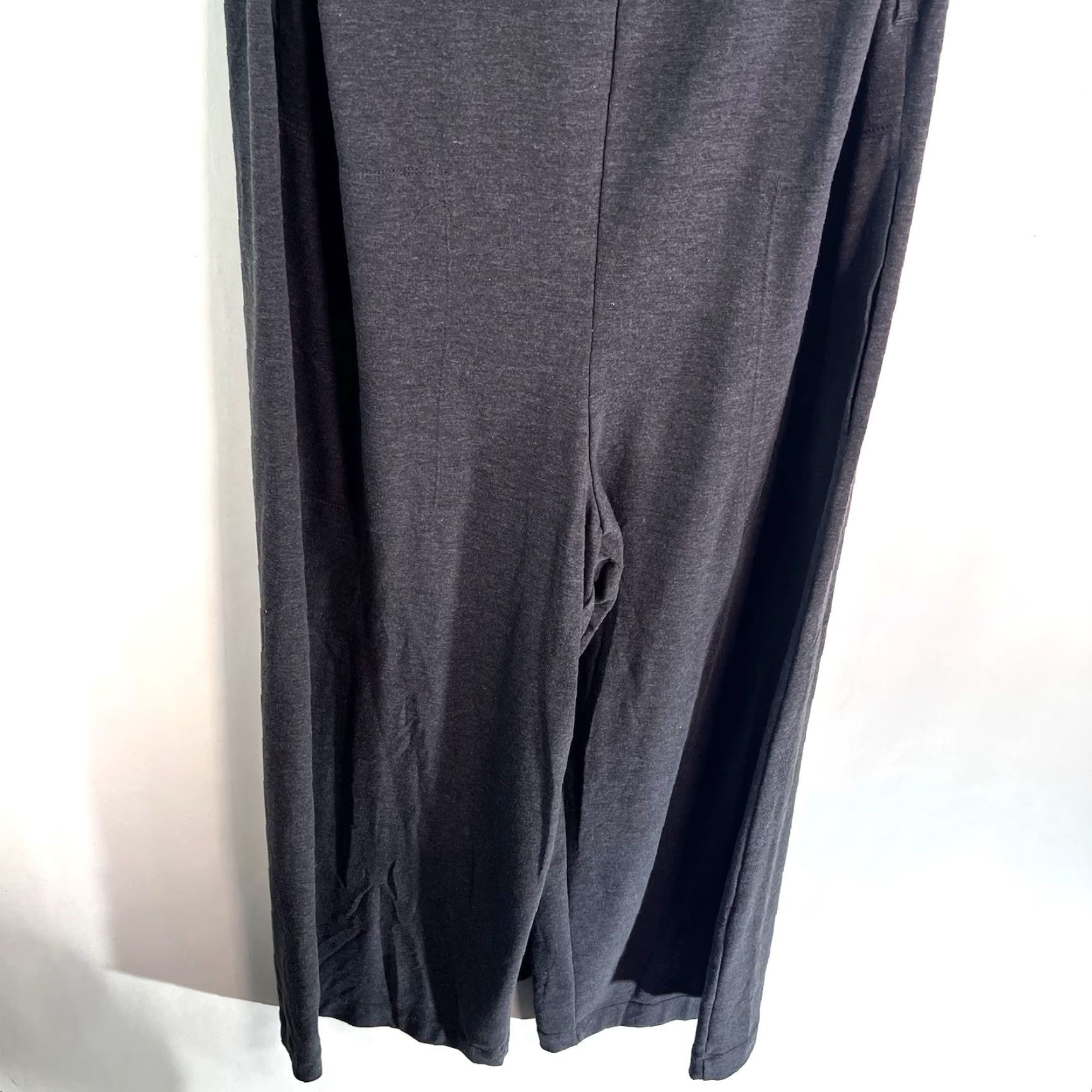 Vintage Max Studio Jumpsuit Womens XL Charcoal Sleeveless Tie Jumper 48X27 Wide Leg NWT Size XL / US 12-14 / IT 48-50 - 5 Thumbnail