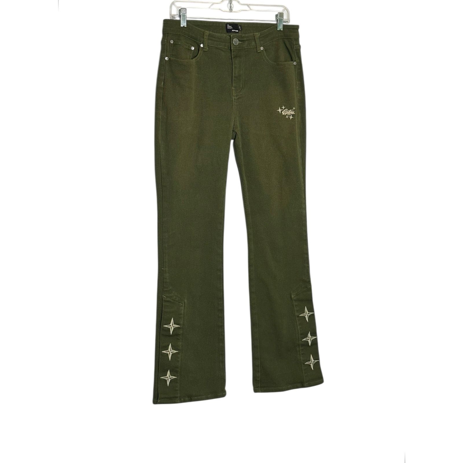 EPTM. EPTM Lumi green flare jeans size Large Size US 34 / EU 50 - 11 Thumbnail