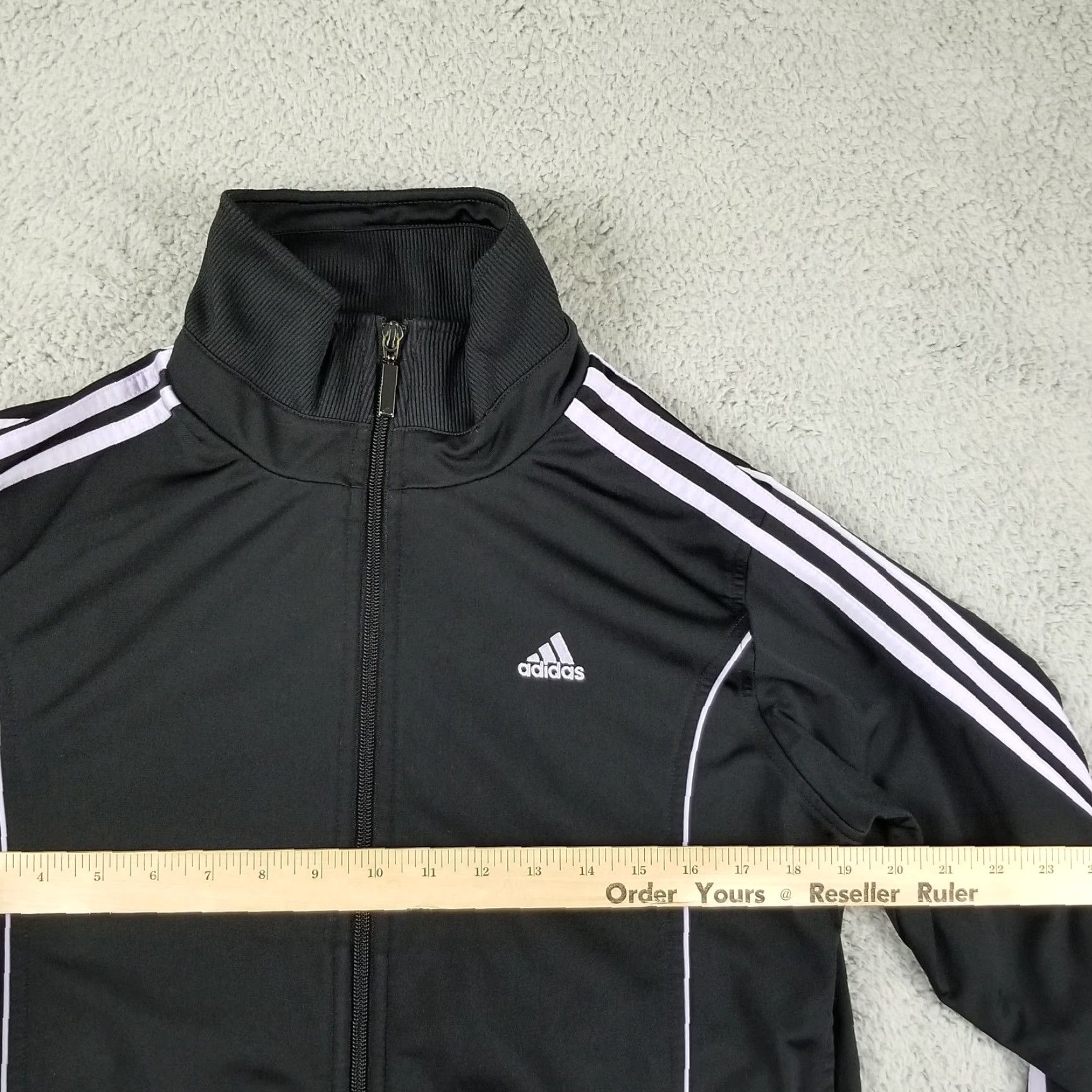 Vintage VINTAGE Adidas Originals Track Jacket Women Medium Black 3-Stripes 2003 Conversation: 90s/2000s style Mens? Size M / US 6-8 / IT 42-44 - 5 Thumbnail