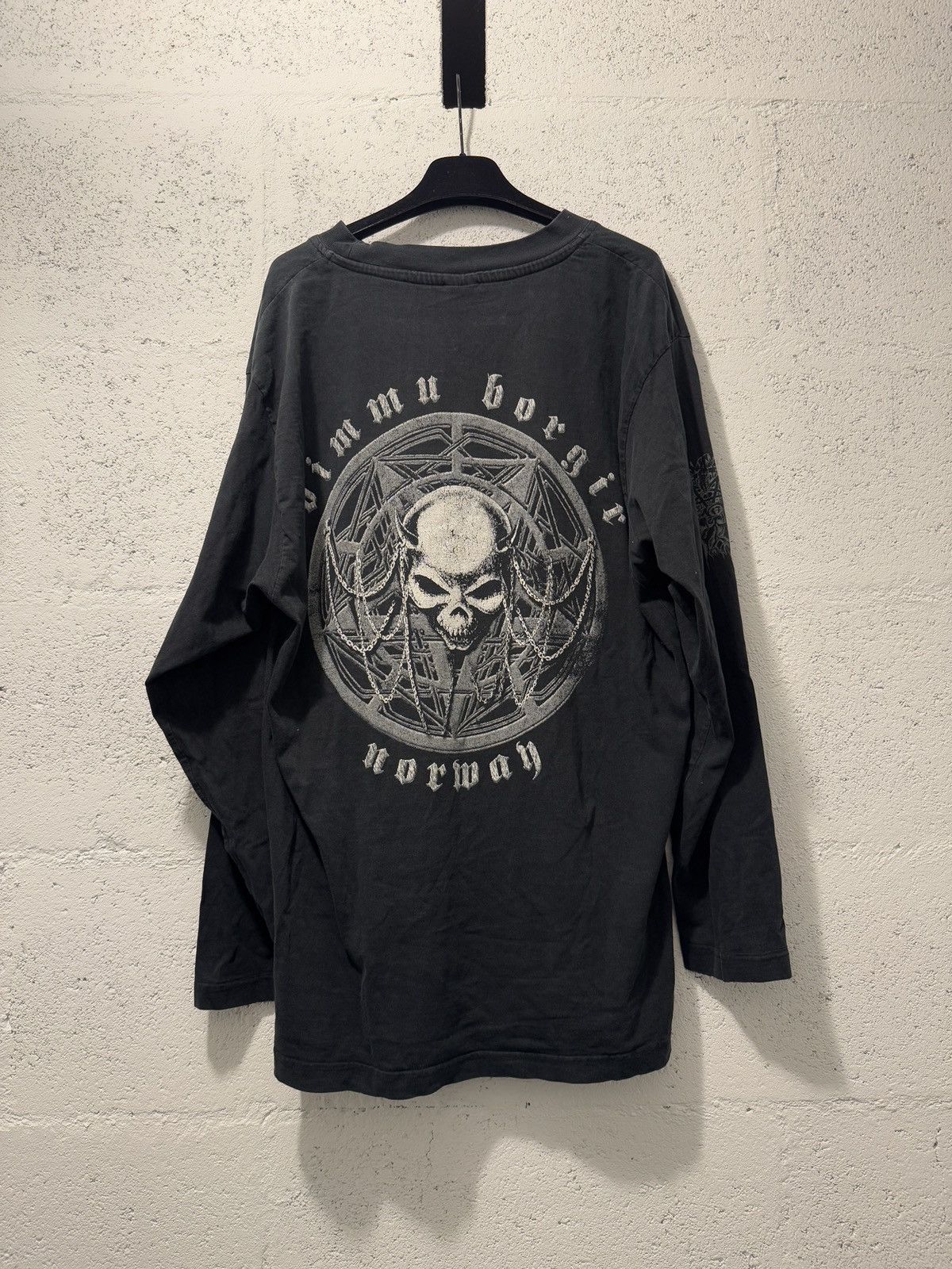 Band Tees × Vintage *RARE* VTG DIMMU BORGIR BLACK METAL BAND TEE EURO 90s Size US XL / EU 56 / 4 - 5 Thumbnail