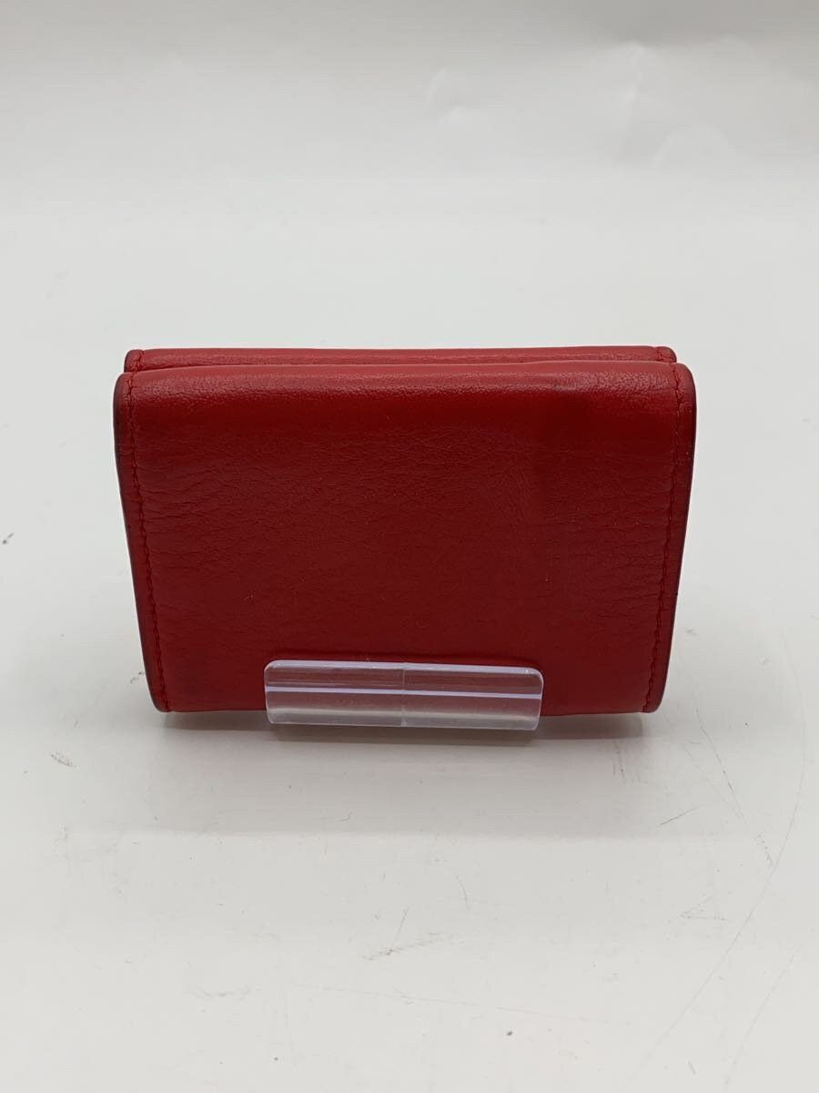 Balenciaga Balenciaga Leather Bi-Fold Wallet Red Size ONE SIZE - 2 Thumbnail