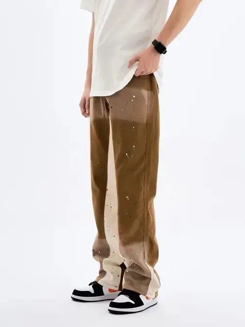 Japanese Brand × Jean Khaki Panel Flare Jeans Size US 32 / EU 48 - 2 Thumbnail