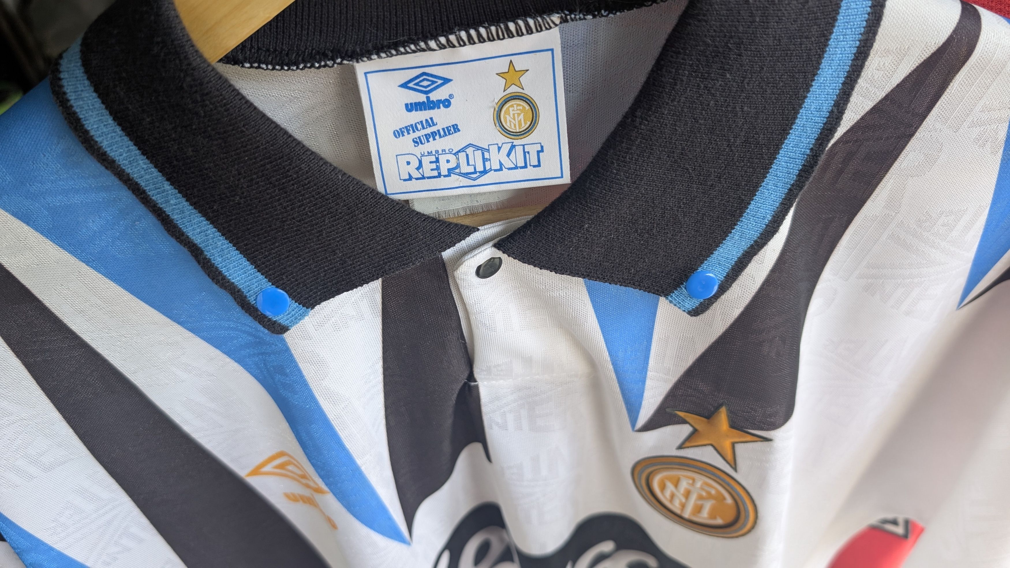 Umbro Inter Away 1992/1993 Original Size US XL / EU 56 / 4 - 2 Thumbnail