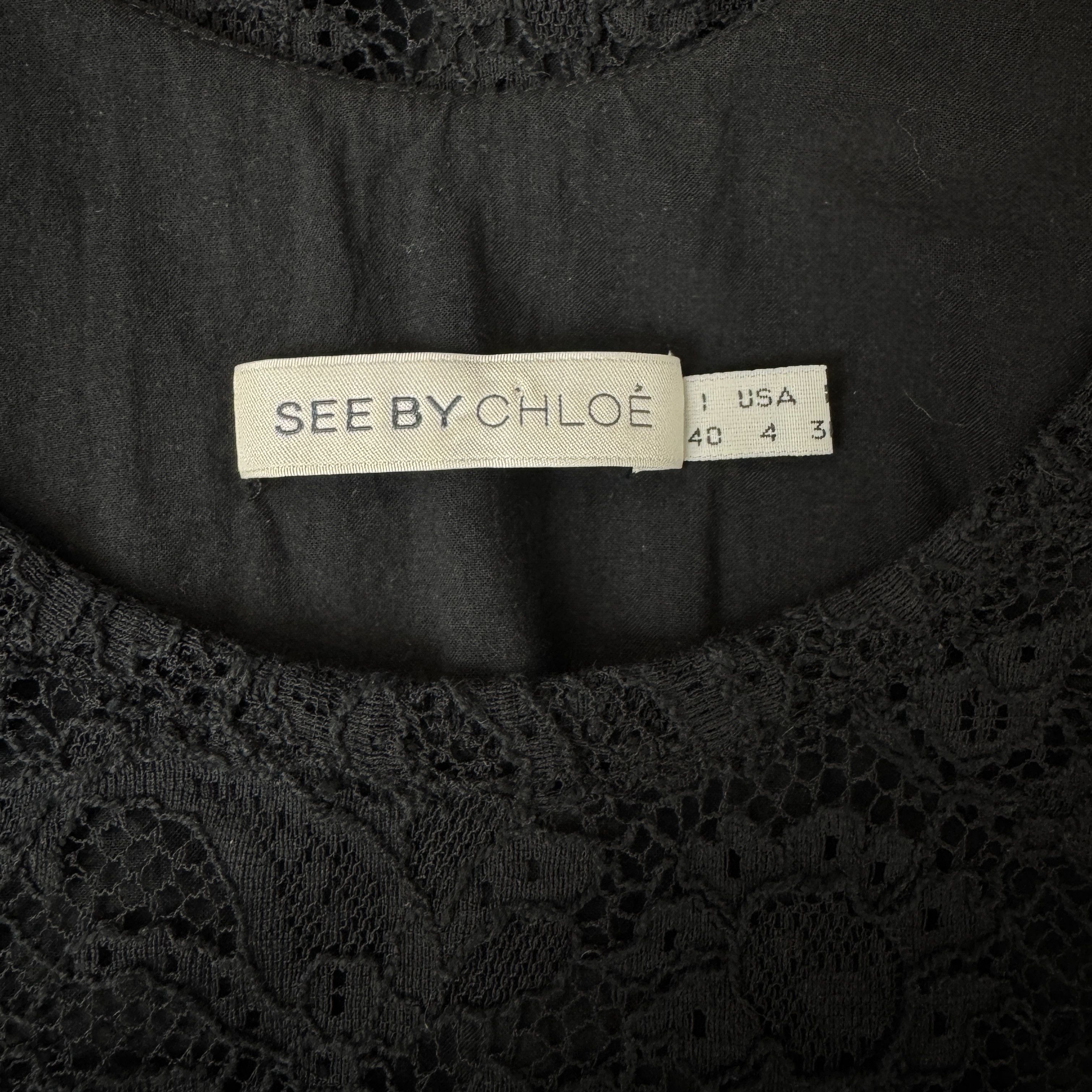 See by Chloe See by Chloe Lace Tank Dress Size S / US 4 / IT 40 - 7 Thumbnail