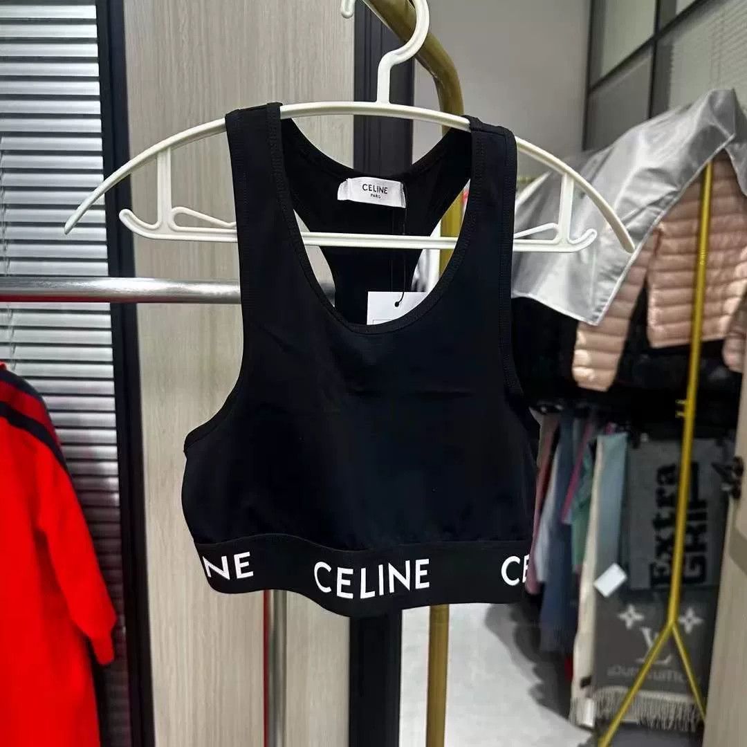 Celine Celine Slogan Tank Top S Size S / US 4 / IT 40 - 1 Thumbnail