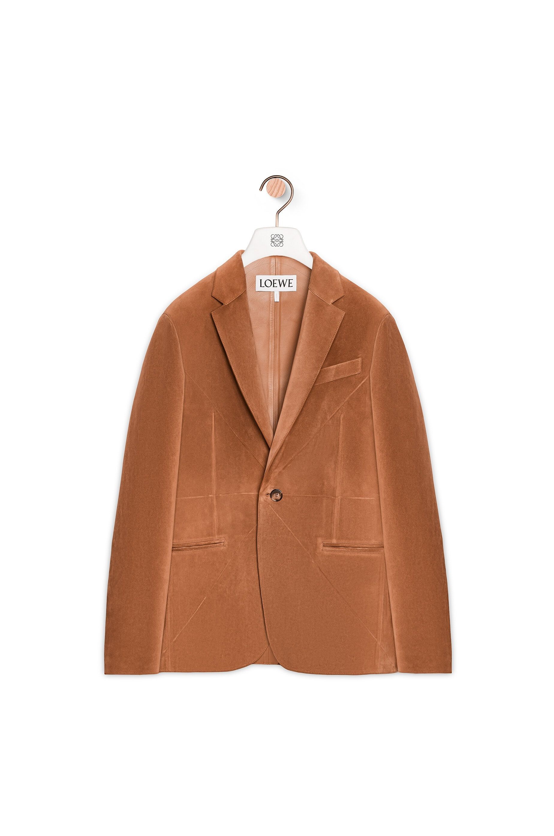 Loewe o1tko10825 Puzzle-Shaped Suede Jacket in Brown Size US M / EU 48-50 / 2 - 1 Thumbnail