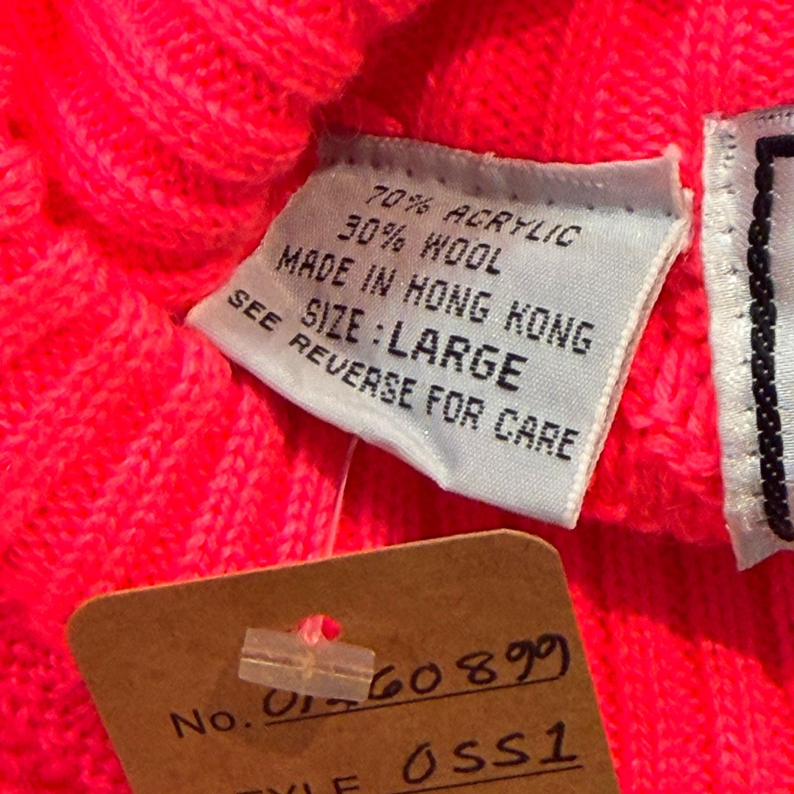 Vintage VINTAGE 80s OSSI Skiwear Neon Pink Ski Sweater Size Large Size L / US 10 / IT 46 - 5 Thumbnail