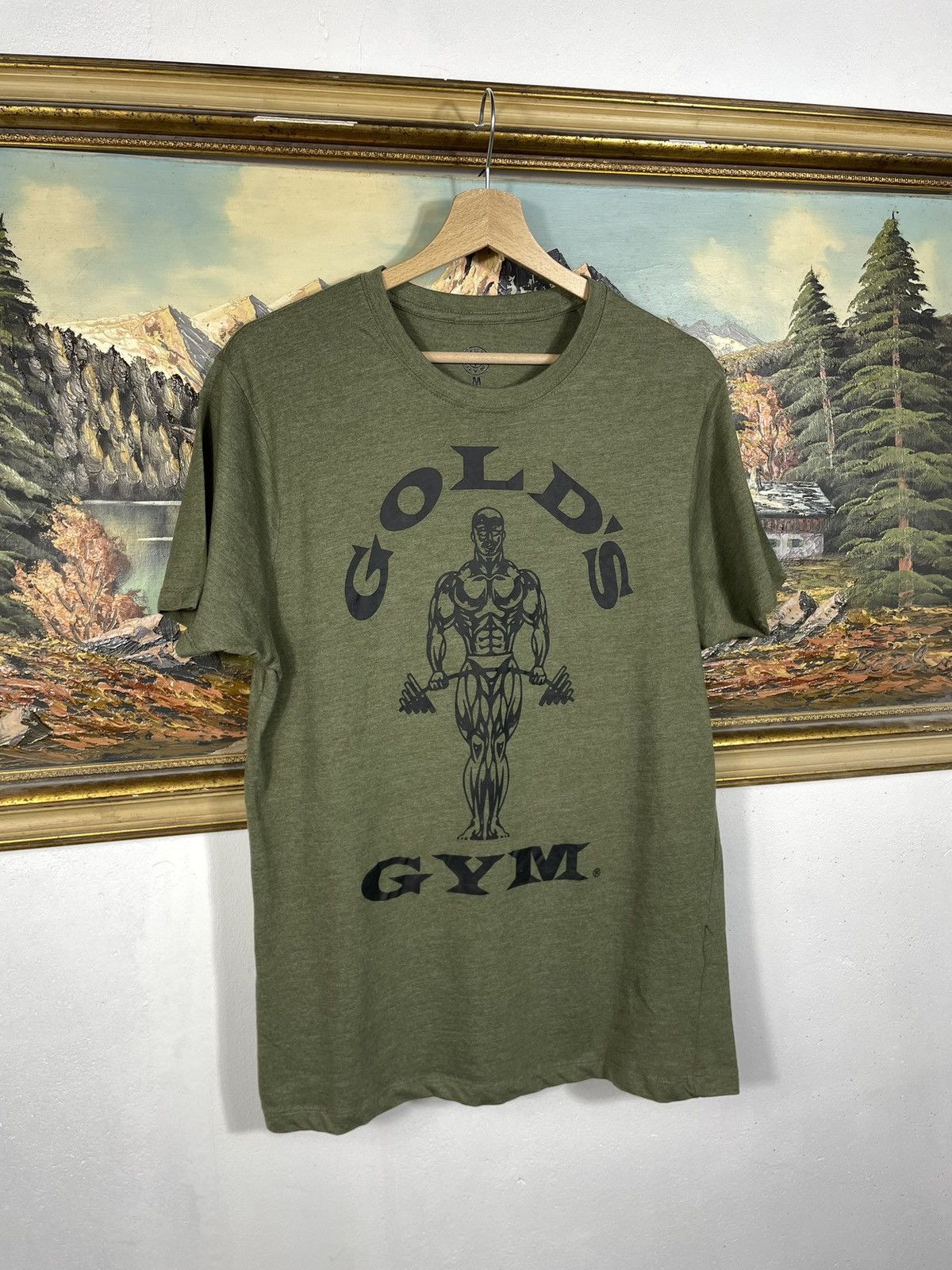 Other Gold’s Gym Green Tee Sportswear Big Logo Strongman Size US M / EU 48-50 / 2 - 2 Thumbnail