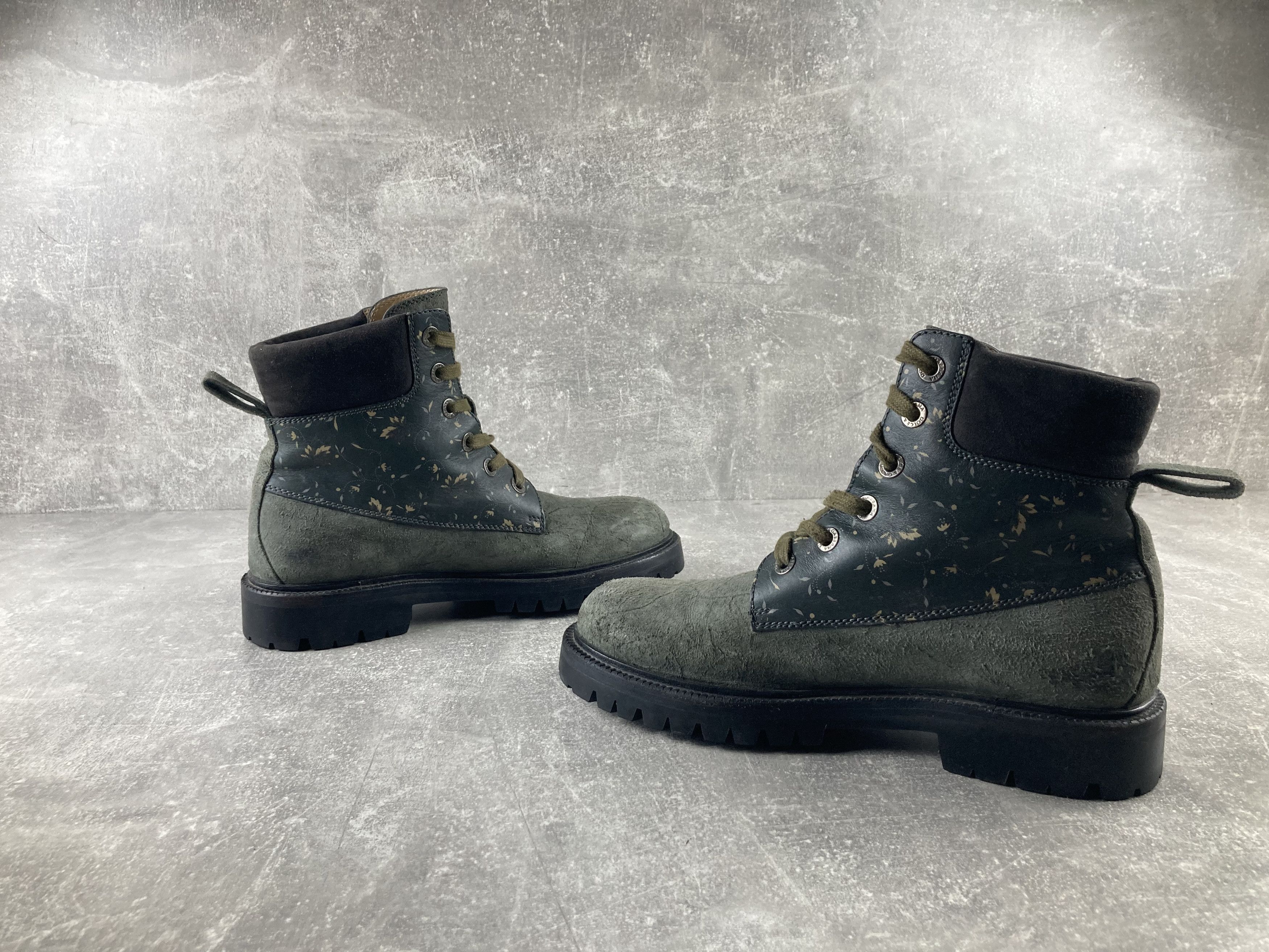 Dolce & Gabbana Dolce & Gabbana luxury green leather / suede chuka boots Size US 10 / IT 40 - 3 Thumbnail