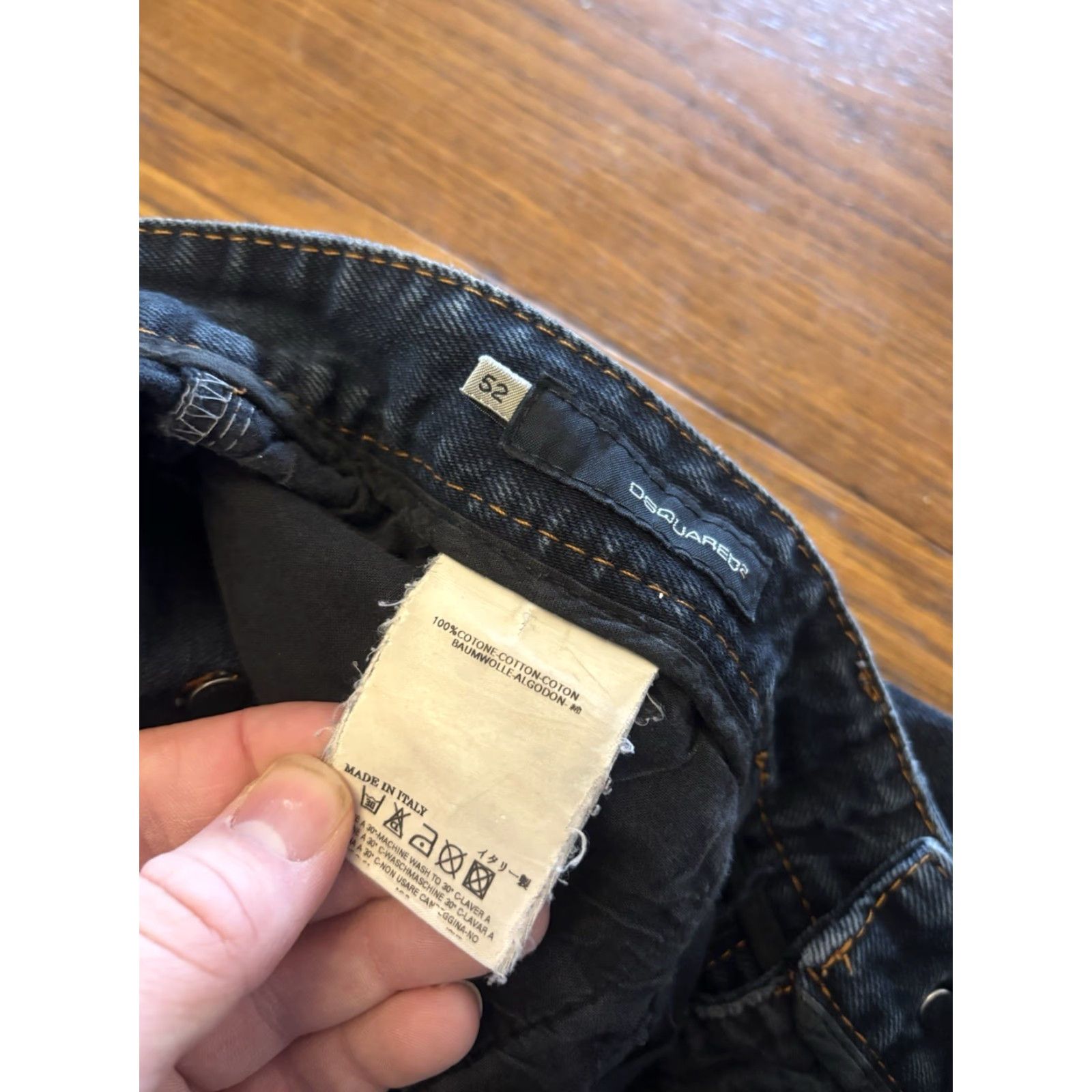 Dsquared2 Dsquared2 Jeans Biker Distressed Denim Jeans Men Regular 52 Blue Cotton Denim 5-Pocket 33in Inseam Italy Vintage"} Size US 36 / EU 52 - 3 Thumbnail