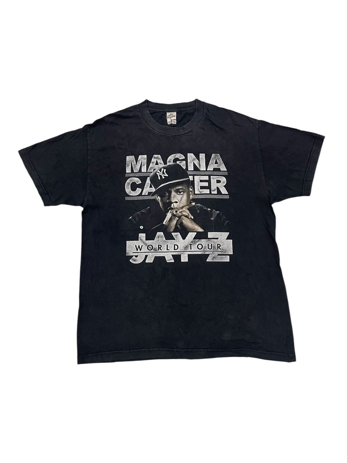 Band Tees × Rap Tees × Vintage Vintage Y2K JAY Z WorldTour Magna Carter T-shirt Size US L / EU 52-54 / 3 - 1 Thumbnail