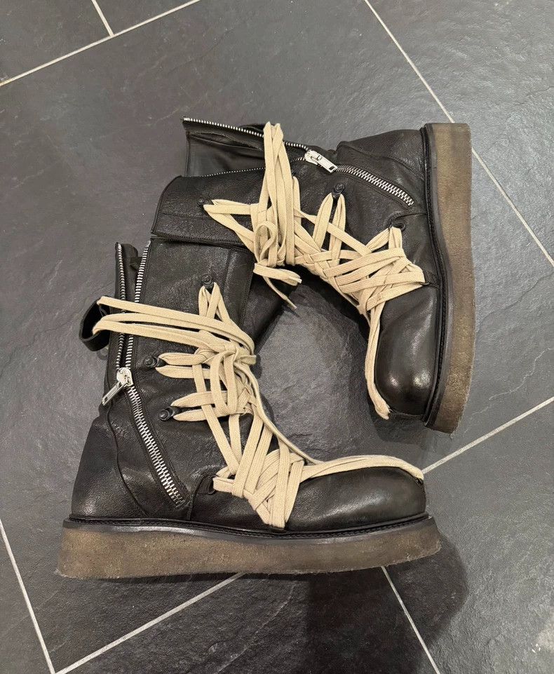 Rick Owens Rick Owens Crazy Strap Army Boots Rubber Sole boots 2504-Ne Size US 10 / EU 43 - 2 Thumbnail