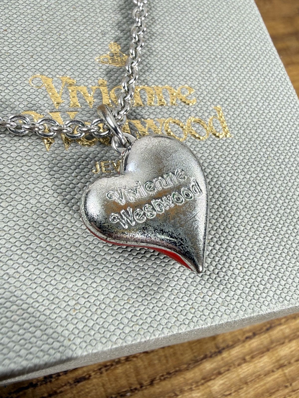 Vivienne Westwood Vivienne Westwood Enamel Heart Pendant Necklace In Red Size ONE SIZE - 8 Thumbnail