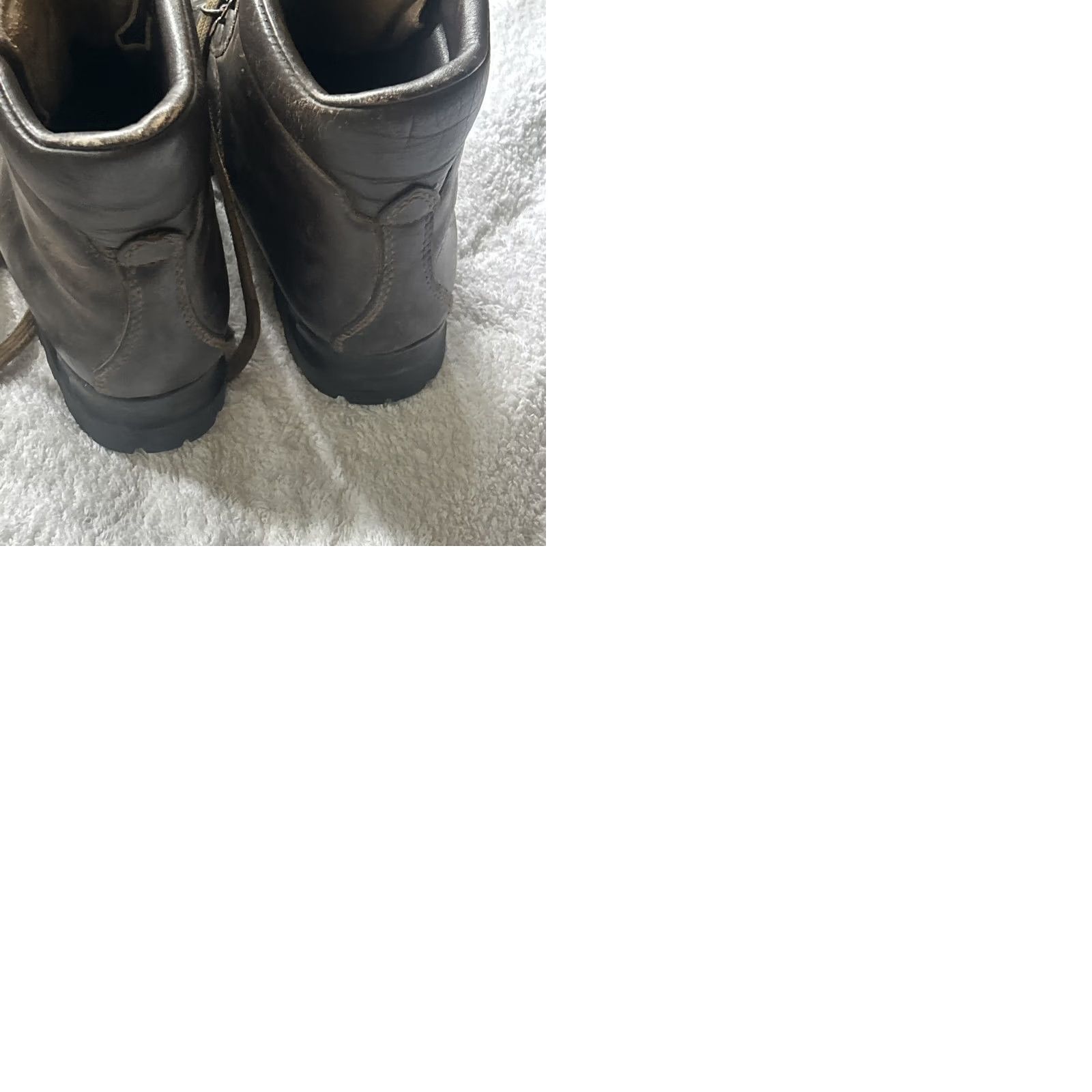 Vibram VINTAGE Raichle Mountaineering Boots Men 8.5 M Women 10.5 M Brown Leather W Vibram Soles Mens Girls Womens Boots Size US 11 / IT 41 - 9 Thumbnail