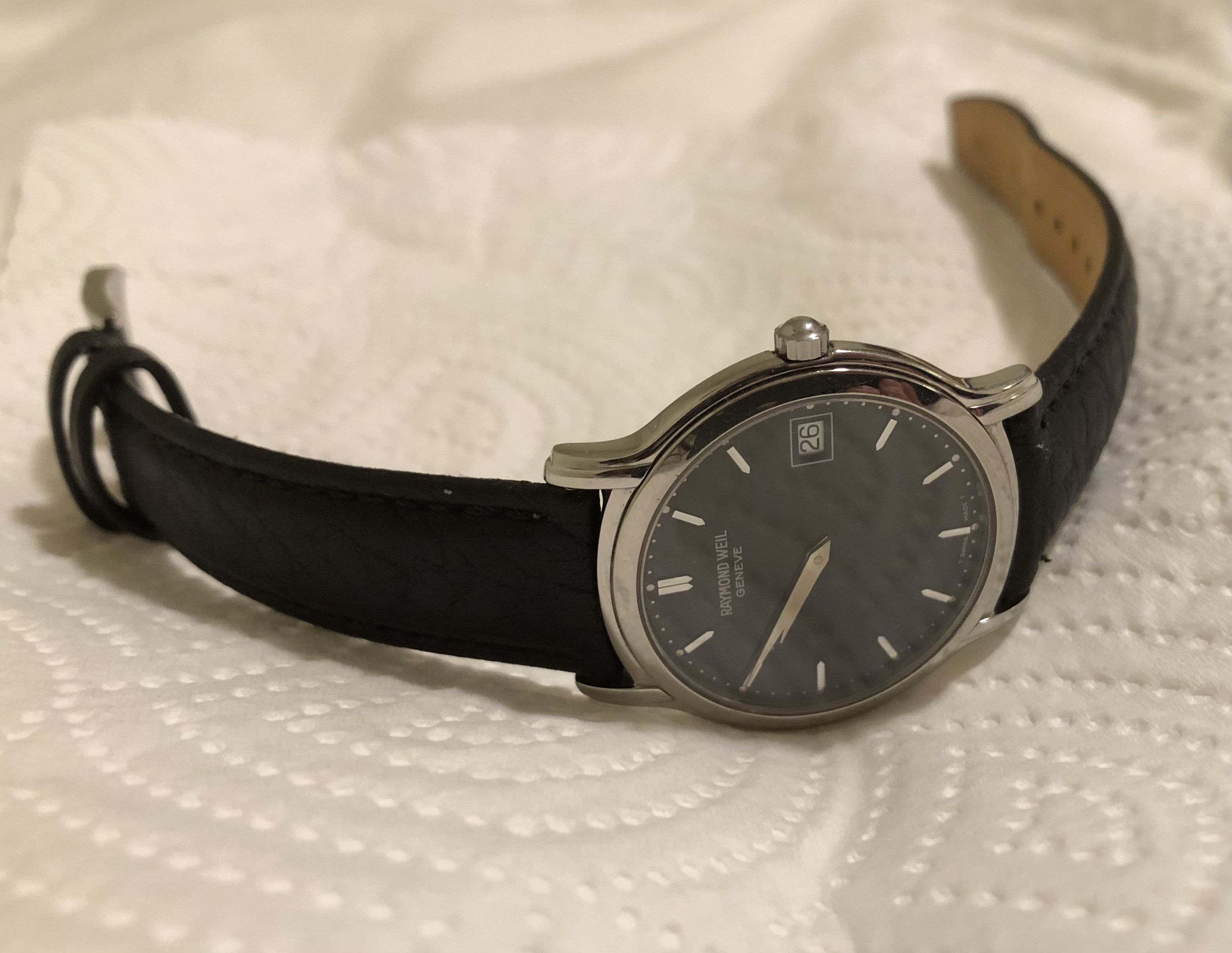 RAYMOND WEIL Raymond Weil 5569 Stainless Steel Leather Watch Size 34 - 6 Thumbnail