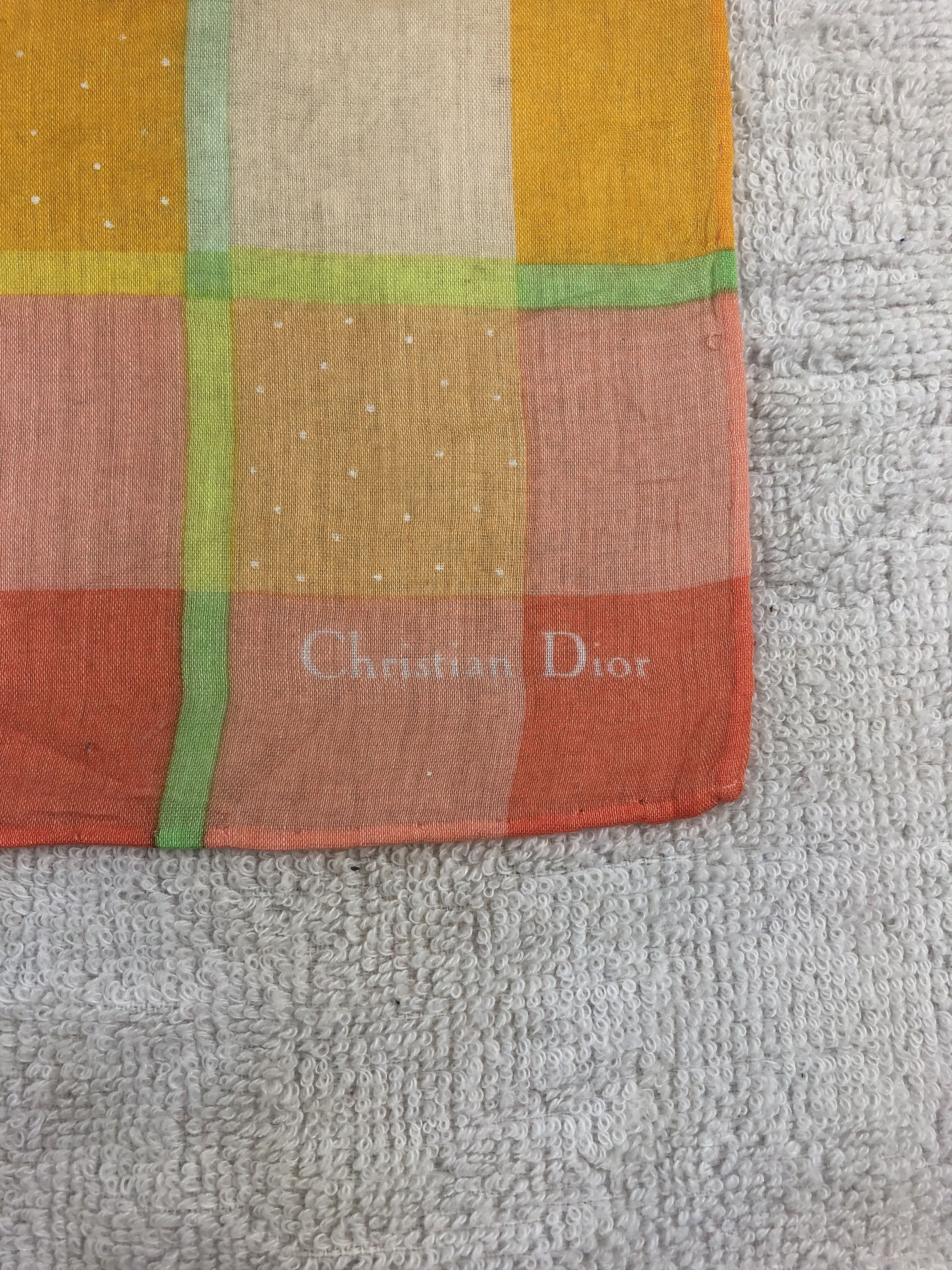 Vintage Christian Dior Handkerchief / Bandana / Neckerchief Size ONE SIZE - 5 Thumbnail