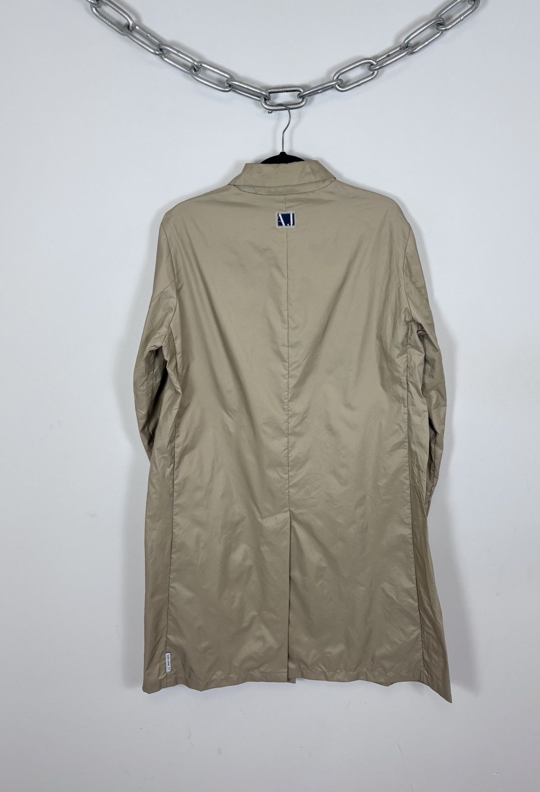 Armani Armani Jeans Women’s Beige Brown Long Trench Coat Size XL / US 12-14 / IT 48-50 - 3 Thumbnail