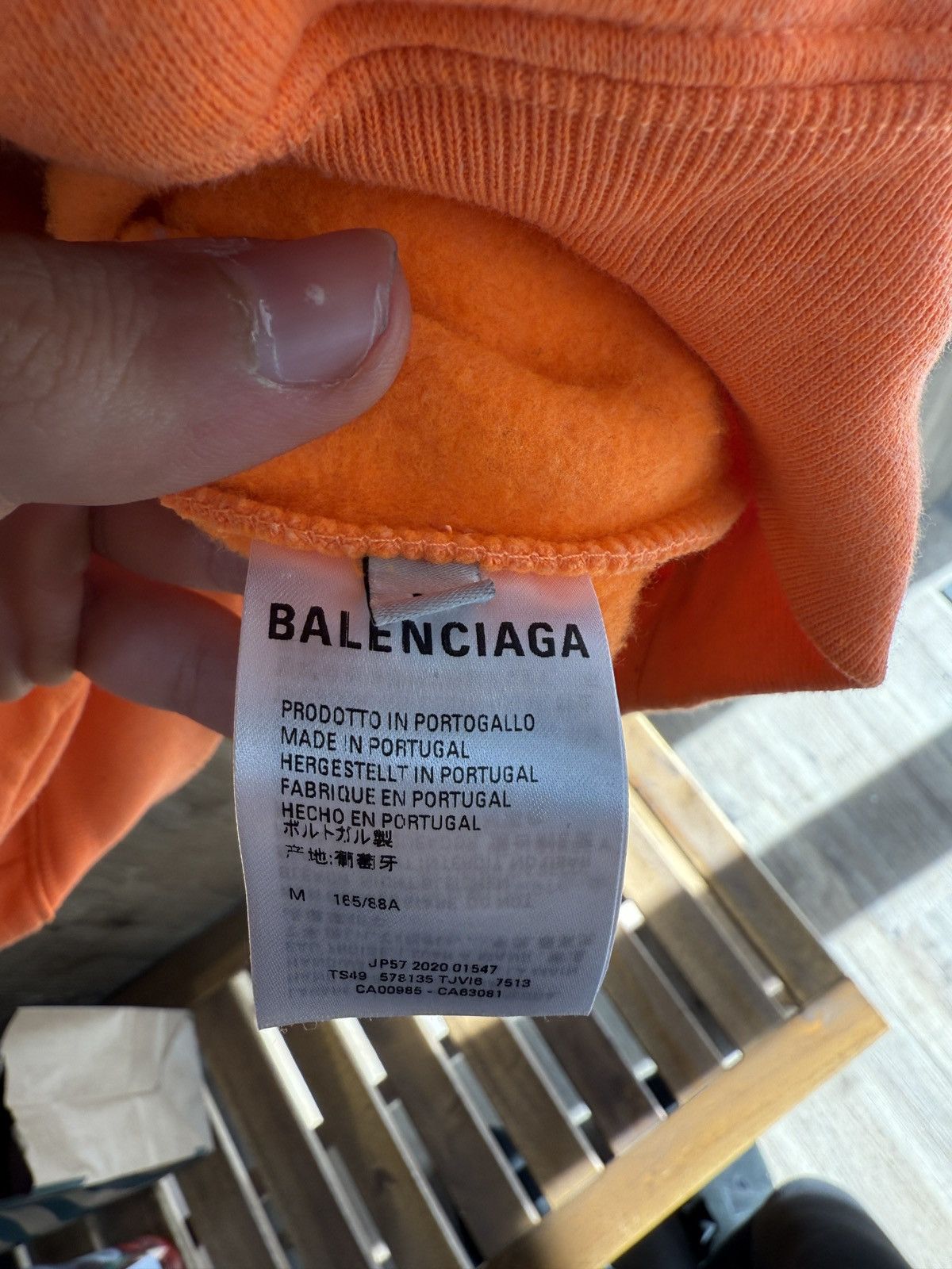Balenciaga Balenciaga Orange Hoodie Size US M / EU 48-50 / 2 - 7 Thumbnail
