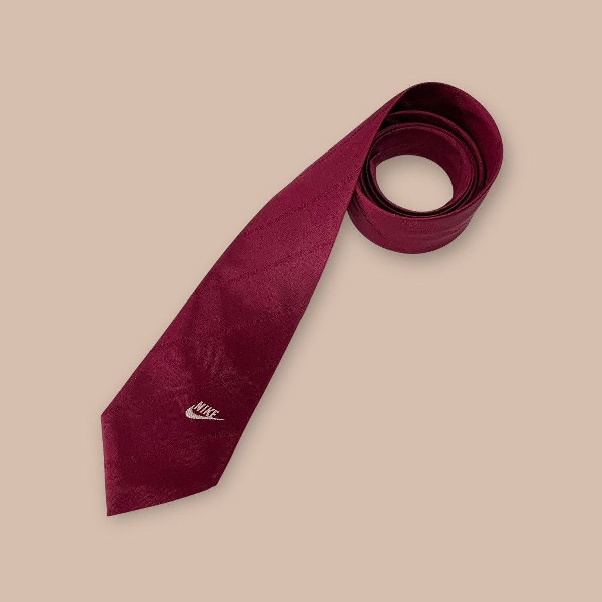 Nike Vintage 1986 Nike Tie for 5th Anniversary of Nike Japan Size ONE SIZE - 1 Thumbnail
