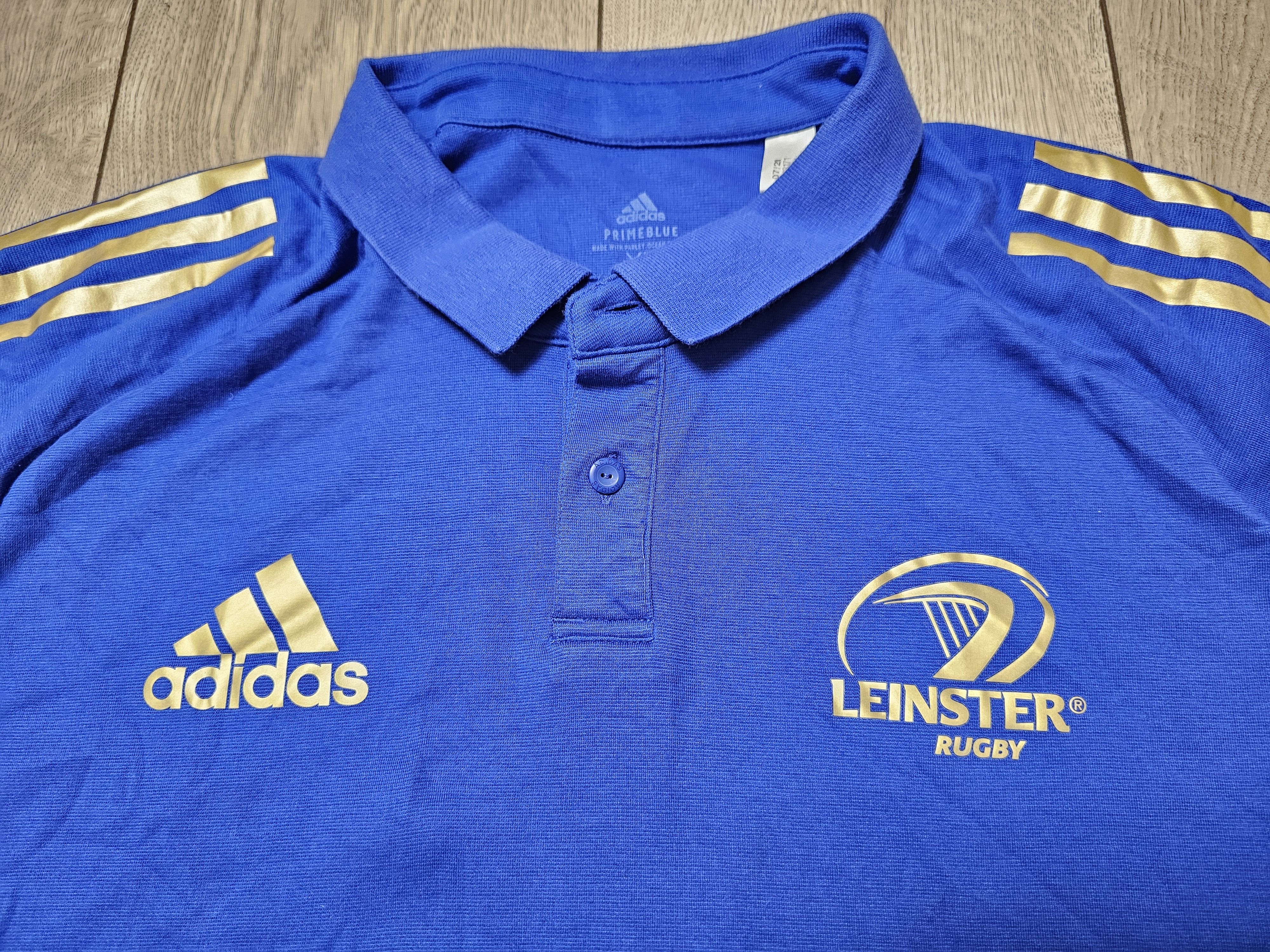 Adidas LEINSTER RUGBY UNION 2021 SHIRT RUGBY JERSEY COTTON POLO Size US XL / EU 56 / 4 - 3 Thumbnail