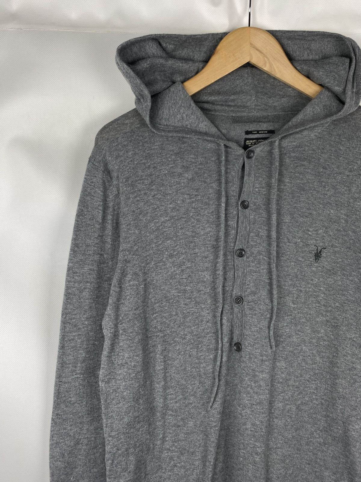 Allsaints Allsaints Devise Button Hoody men’s pullover size M Size US M / EU 48-50 / 2 - 4 Thumbnail