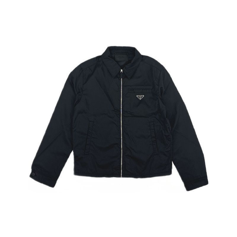Prada Prada Black Lightweight Collar Jacket-2506 Size US M / EU 48-50 / 2 - 8 Thumbnail