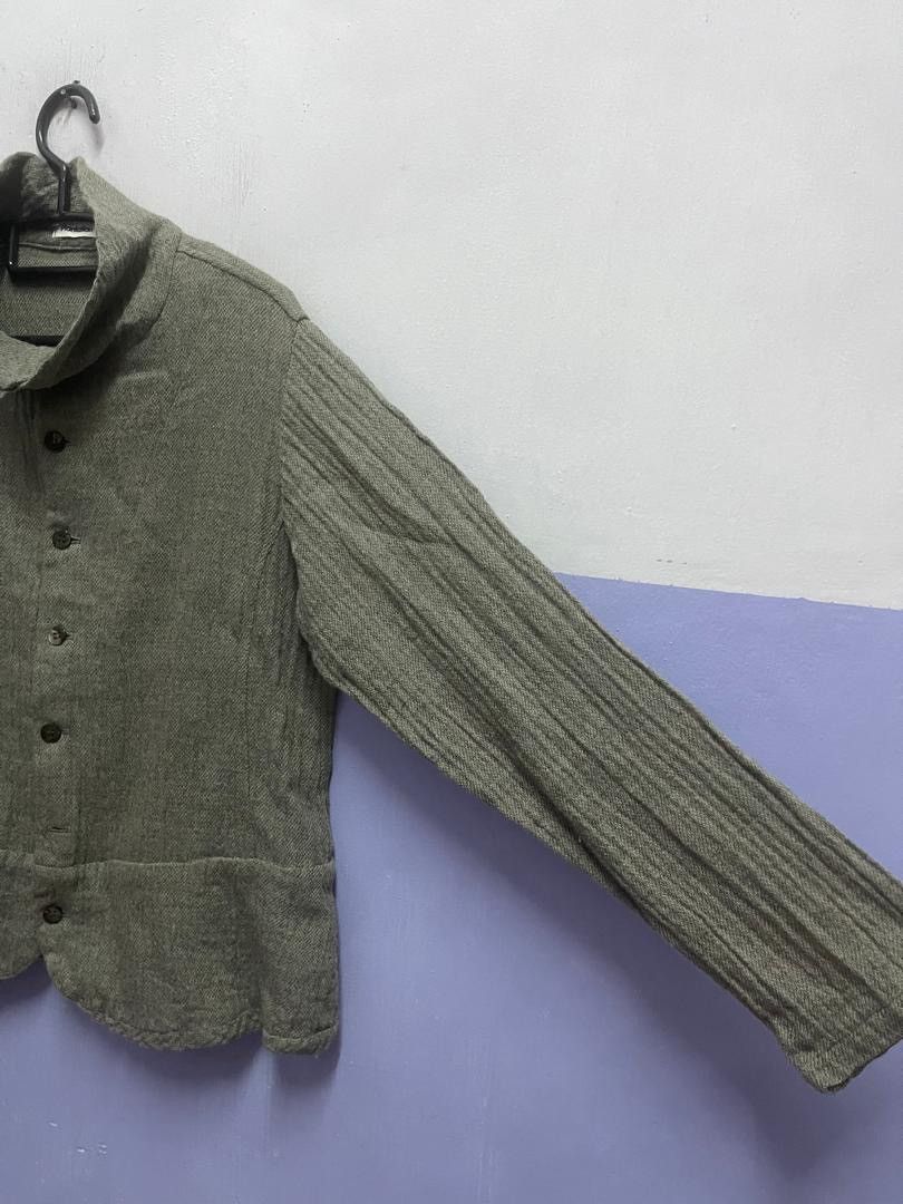 Issey Miyake Issey Miyake by Plantation Wave Style Button Up Shirt Size M / US 6-8 / IT 42-44 - 10 Thumbnail