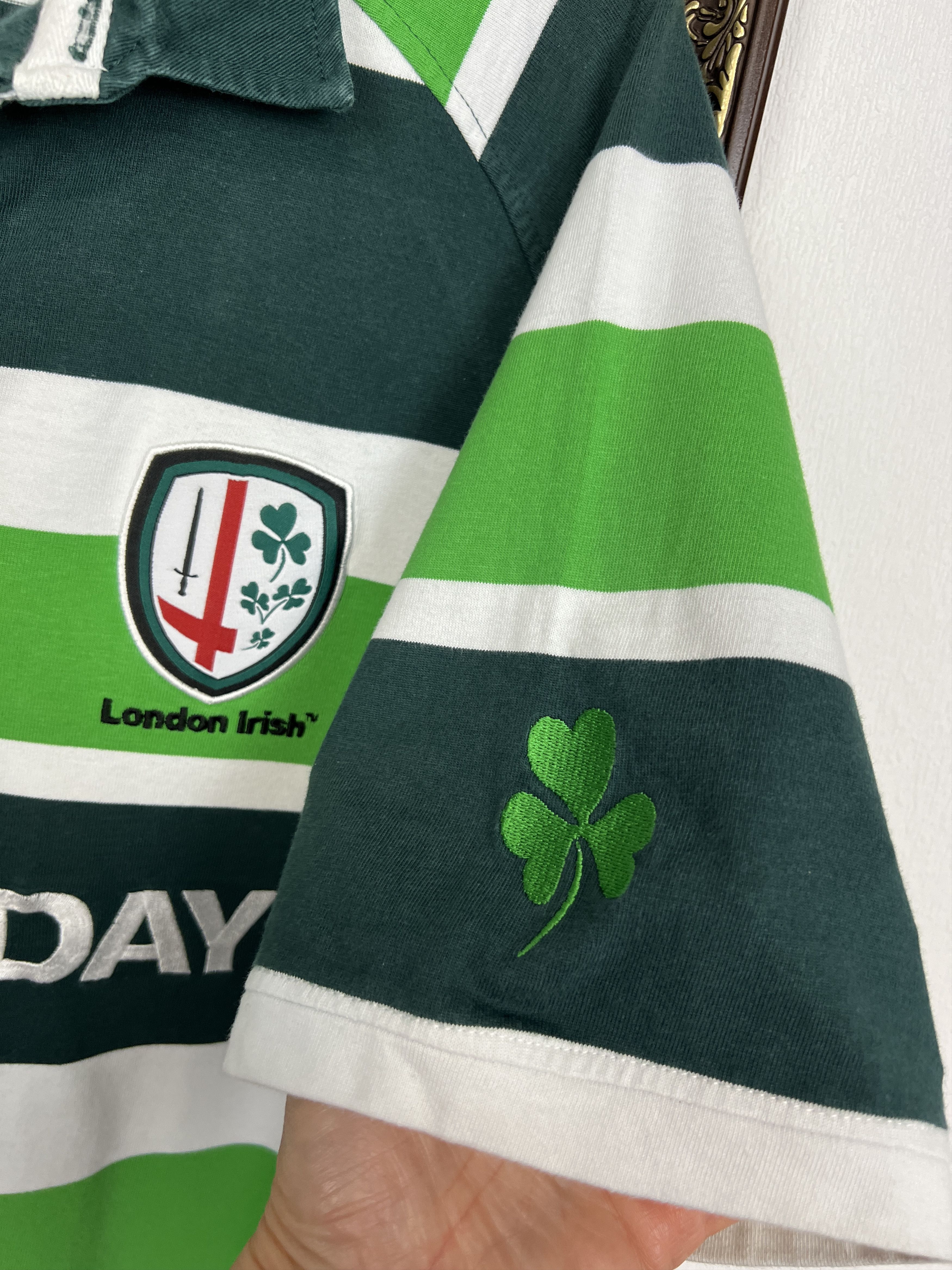 Vintage Vintage London Irish Rugby Union Jersey ISC Powerday Size US L / EU 52-54 / 3 - 4 Thumbnail