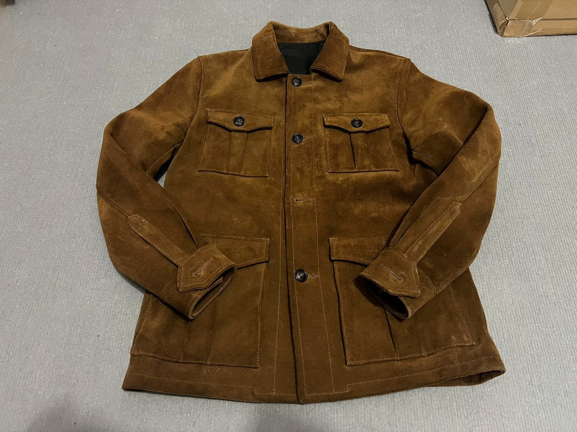 RRL Ralph Lauren Vintage Suede Work Leather Jacket Size US M / EU 48-50 / 2 - 1 Thumbnail