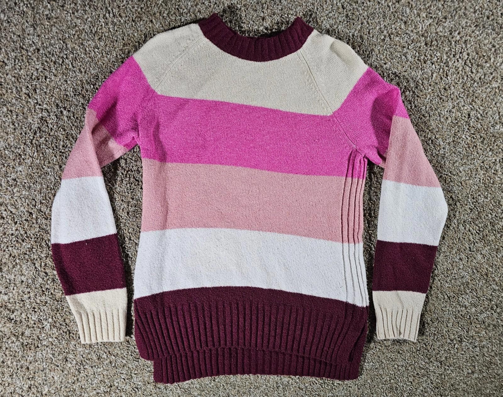 Other Time & Tru M 8-10 Striped Sweater Size M / US 6-8 / IT 42-44 - 1 Thumbnail