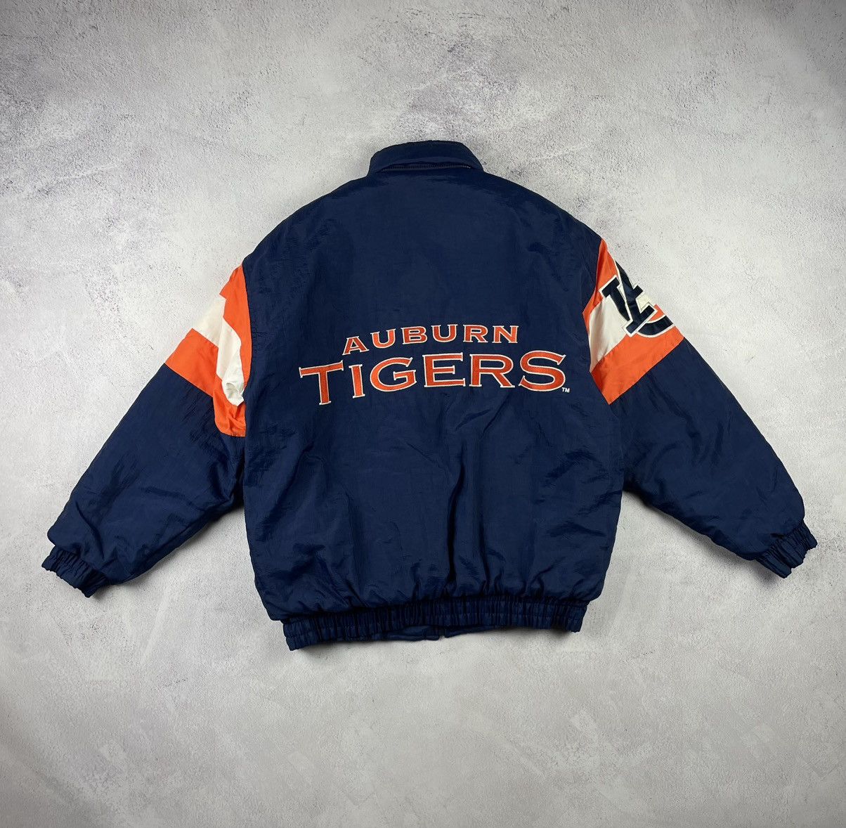 Logo Athletic Rare Vintage 90s Auburn Tigers Starter Jacket Navy Orange L Size US L / EU 52-54 / 3 - 5 Thumbnail