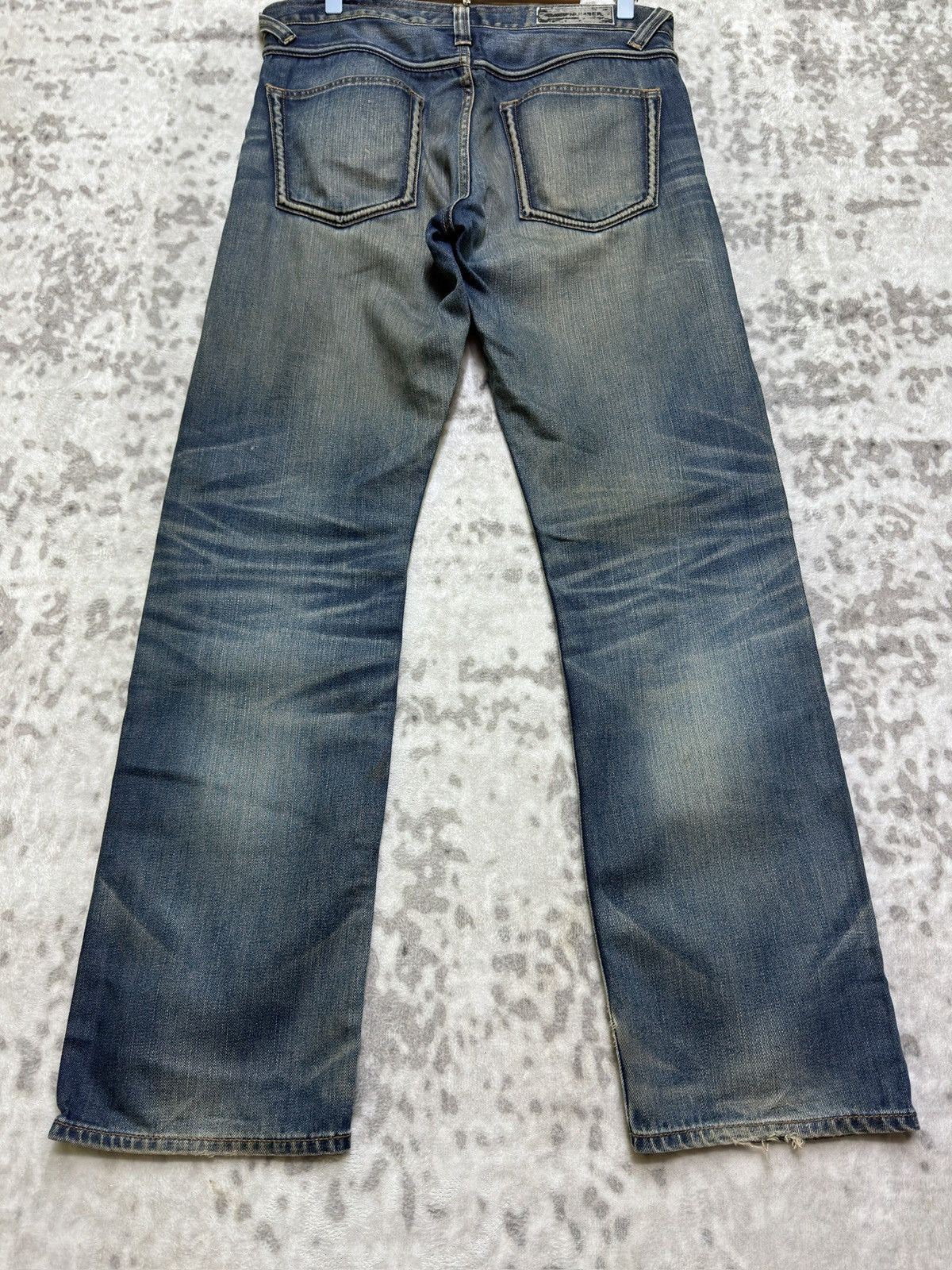 Vintage Vintage Archive Back Number Heavy Whisker Mud Wash Denim Size US 32 / EU 48 - 12 Thumbnail