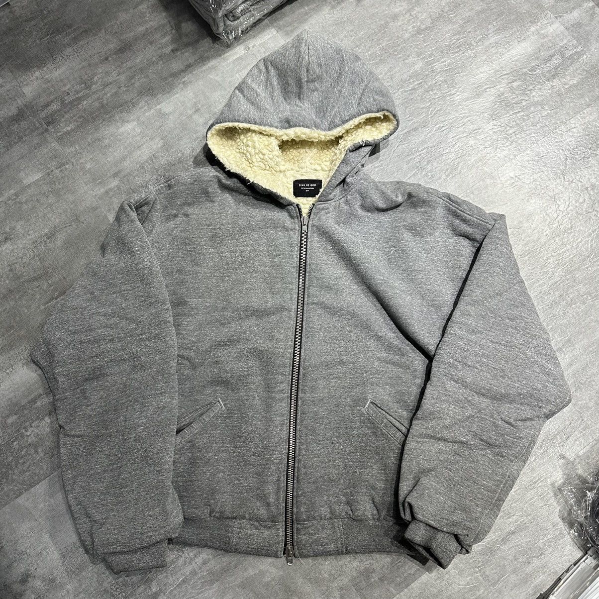 Fear of God Fear of God 5th Heavy Terry Alpaca Hoodie - Grey | Grailed